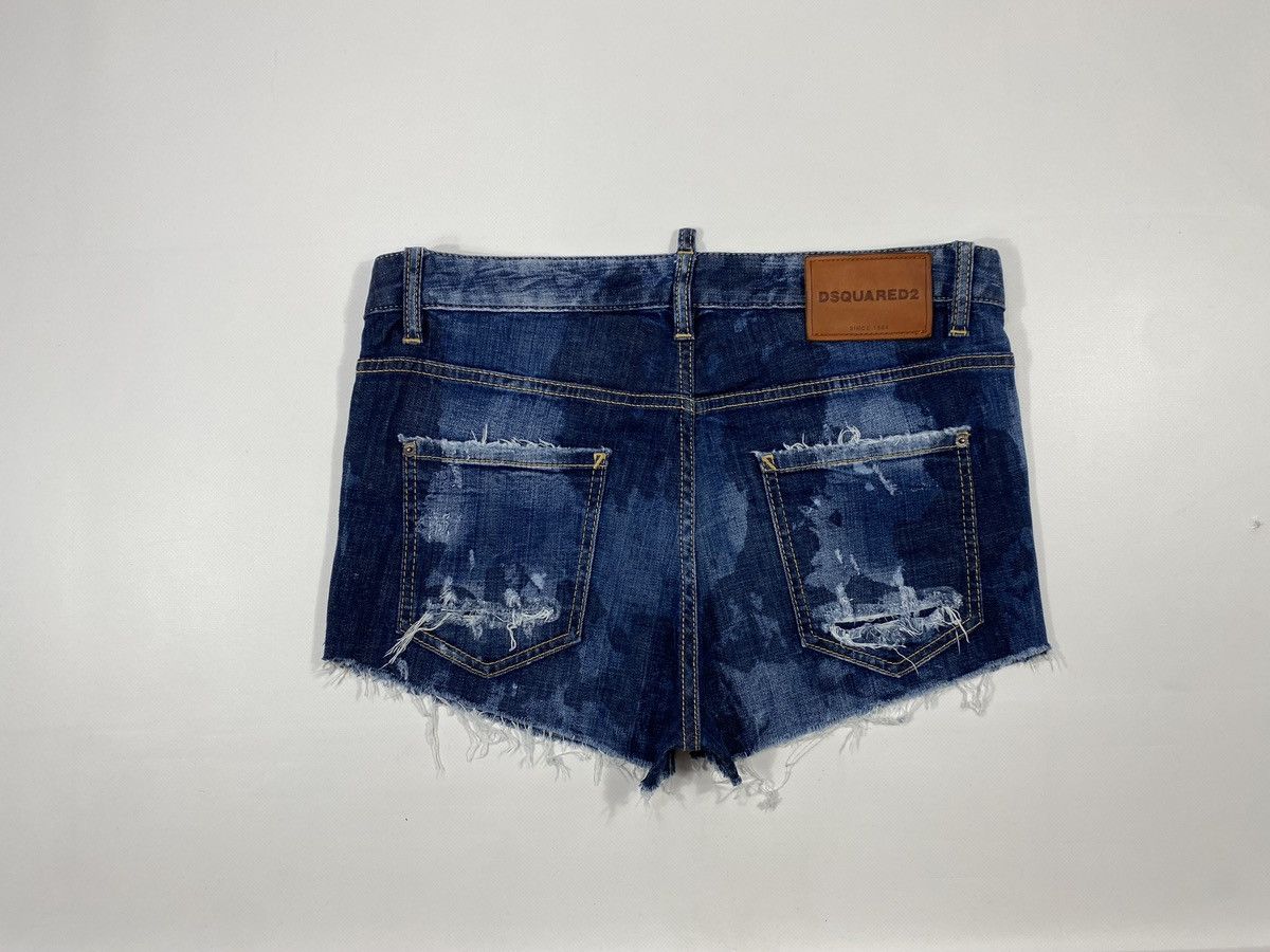Dsquared2 LASTDROP🔥 Dsquared D2 Cool Girl Jeans Distressed Mini Shorts Size 30" / US 8 / IT 44 - 18 Thumbnail