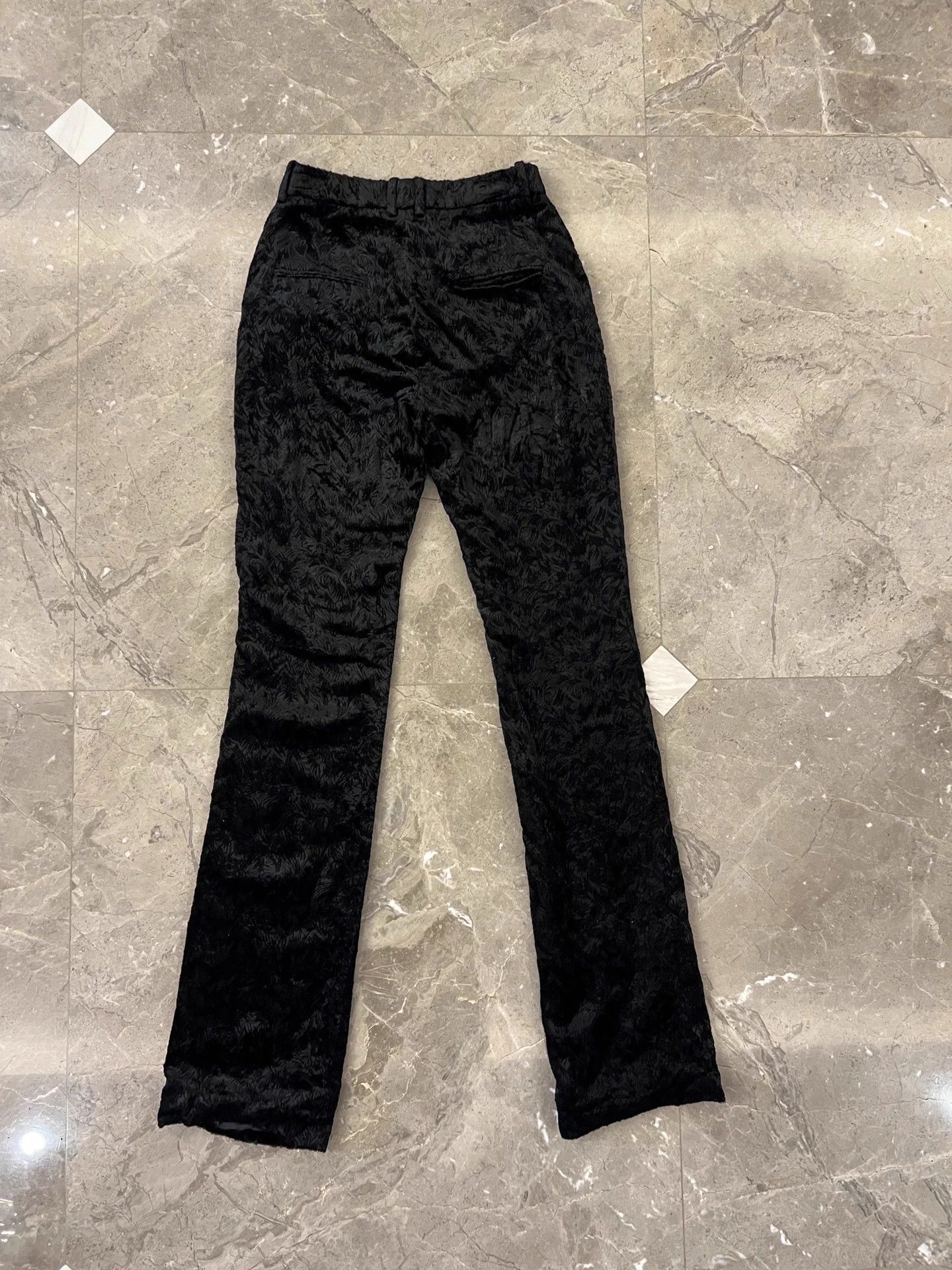 Saint Laurent Paris SLP Leopard Jacquard Bootcut Velvet Flared Pants Size 25" / US 0 / IT 36 - 2 Thumbnail