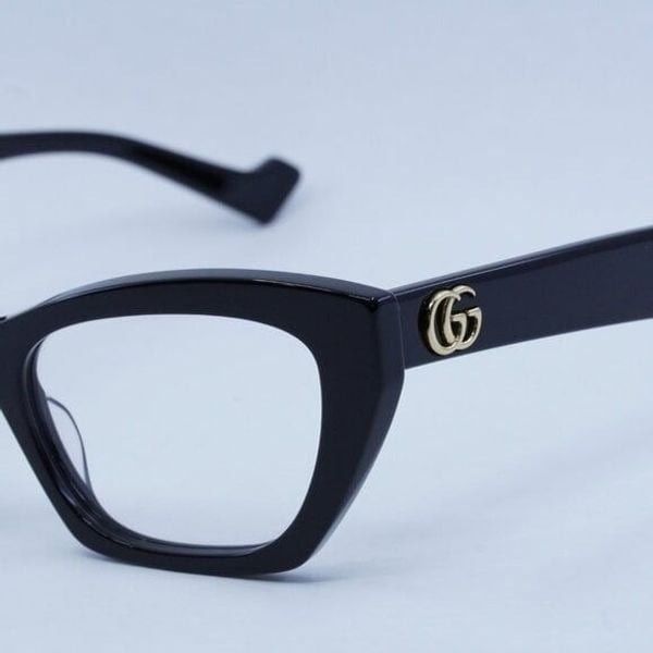 Gucci New Gucci GG1334O 001 Eyeglasses - Black Frame Size ONE SIZE - 4 Thumbnail