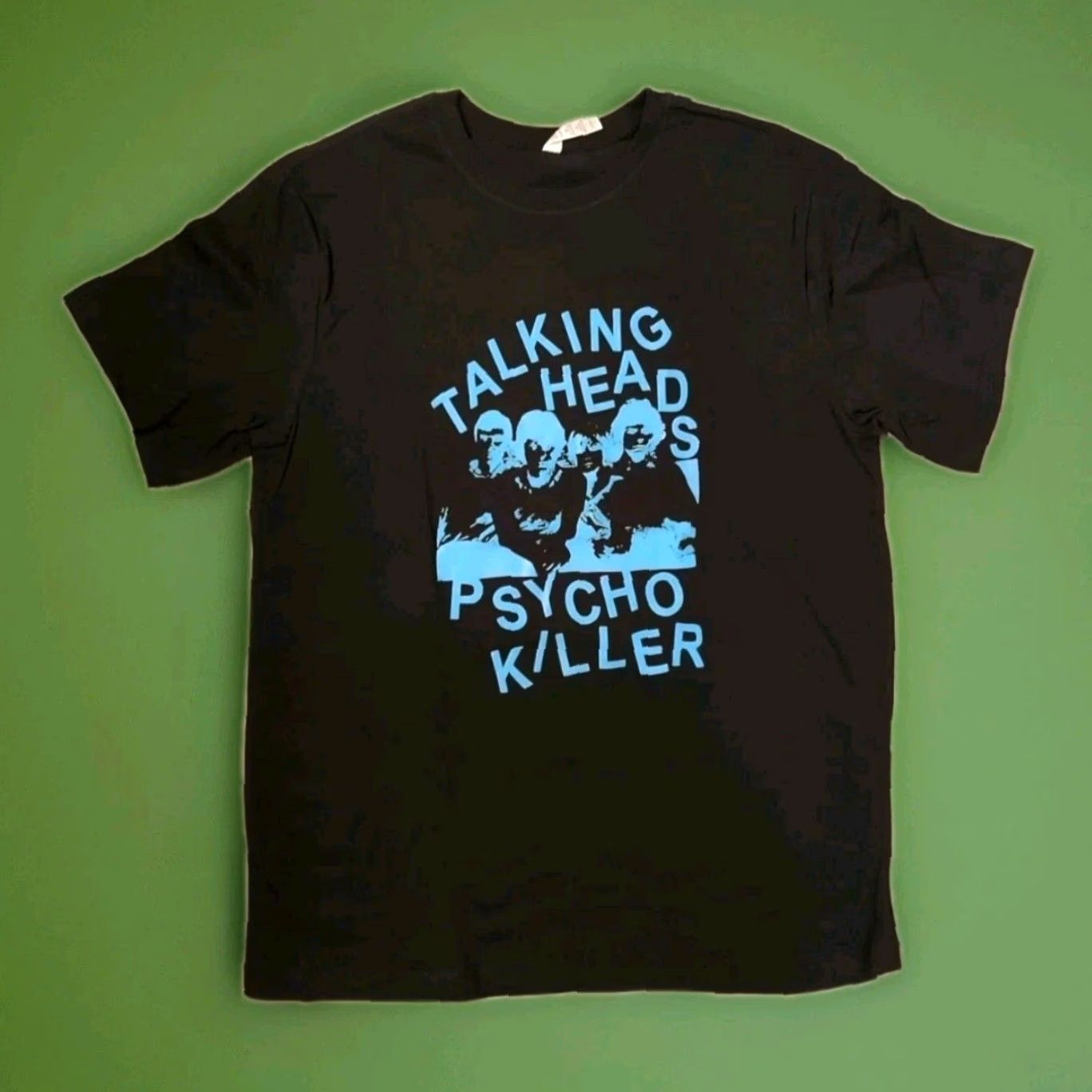 Vintage VINTAGE Talking Heads Psycho Killer Retro Album 80s Shirt XL Black Short Sleeve Unisex Adults (Psycho Killer, Stop Making Sense, True Stories) Size US XL / EU 56 / 4 - 3 Thumbnail