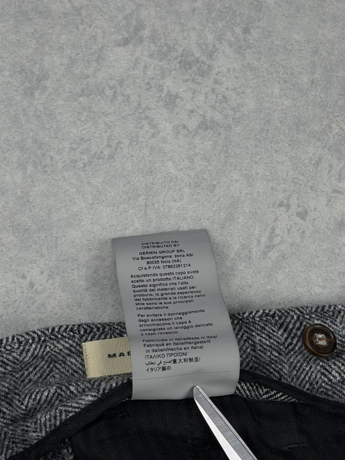 Other BRO-SHIP Wool/Cotton Pants Size 34 EU 50 Grey Herringbone Size US 34 / EU 50 - 8 Thumbnail