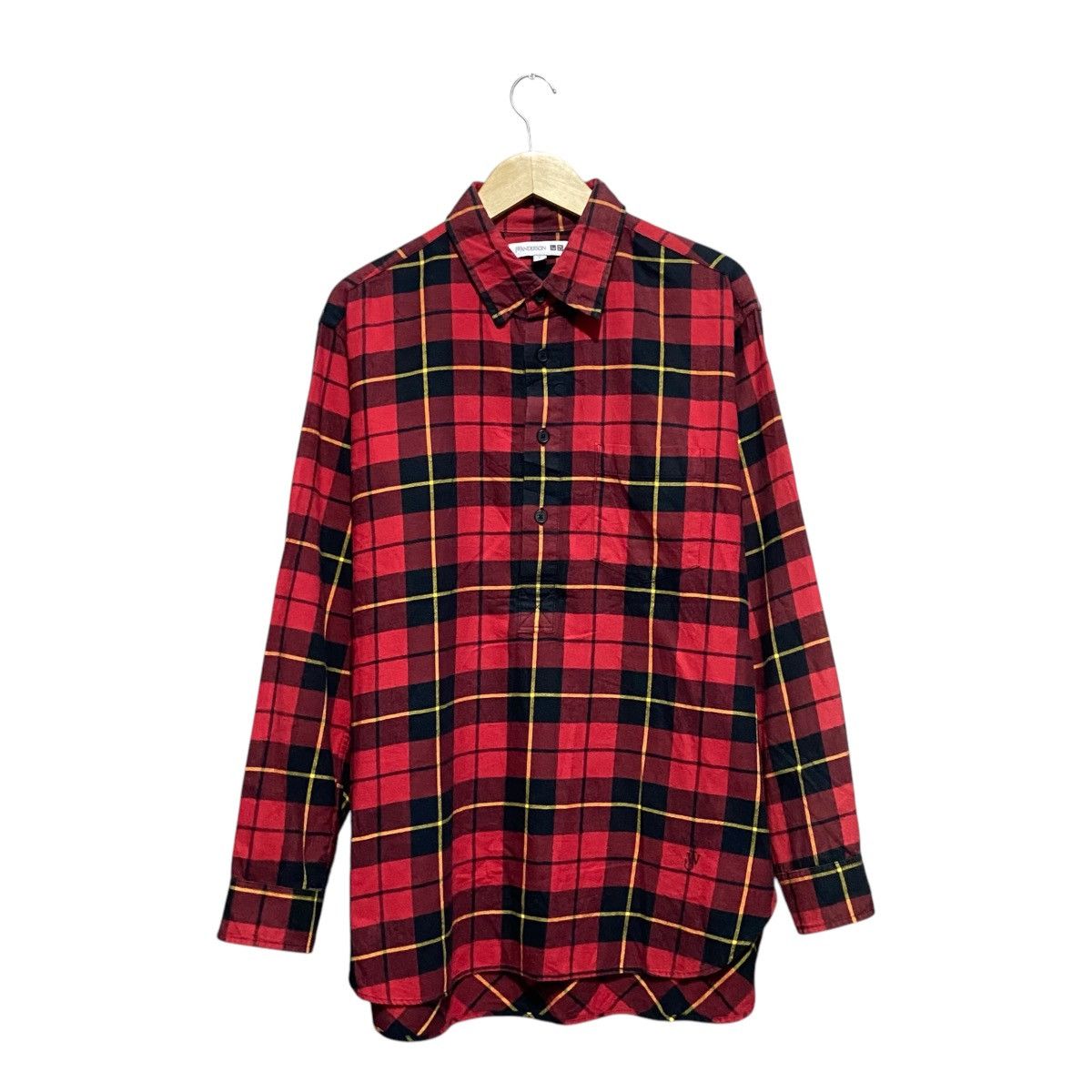Flannel × JW Anderson × Uniqlo Uniqlo x JW.Anderson Checker Flannel Half Button Size US L / EU 52-54 / 3 - 1 Thumbnail