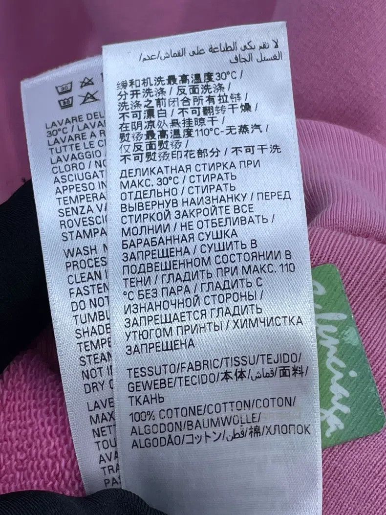 Balenciaga Balenciaga Pink sticker print long-sleeve hoodie Size US S / EU 44-46 / 1 - 7 Thumbnail