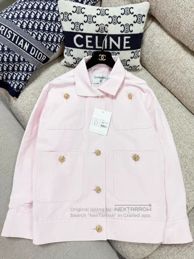 Chanel Chanel Gold buckle four-pocket long-sleeved jacket Size XS / US 0-2 / IT 36-38 - 3 Thumbnail