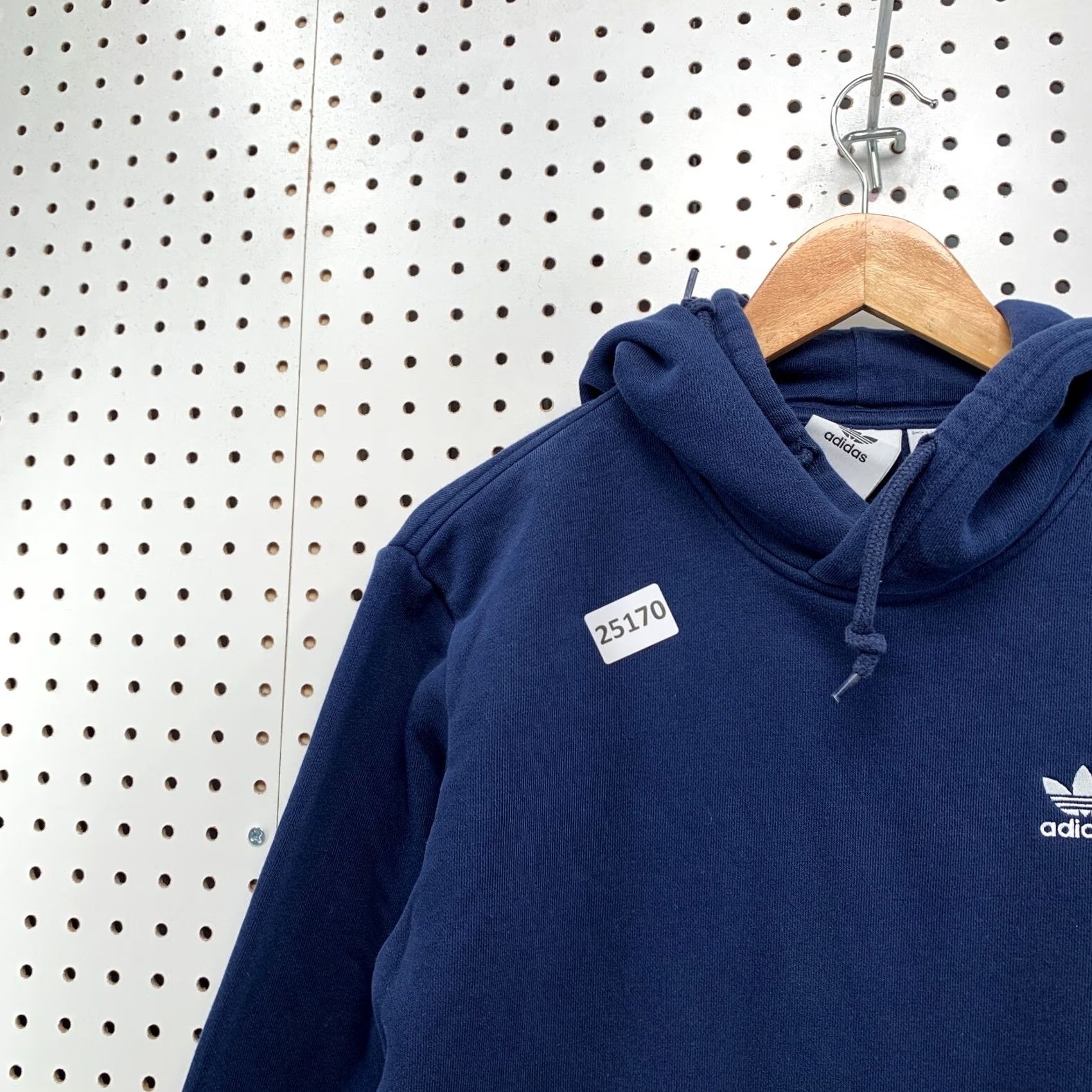 Adidas Adidas Originals Sweatshirt Navy Blue White Logo Mens Small Hooded Size US S / EU 44-46 / 1 - 7 Thumbnail