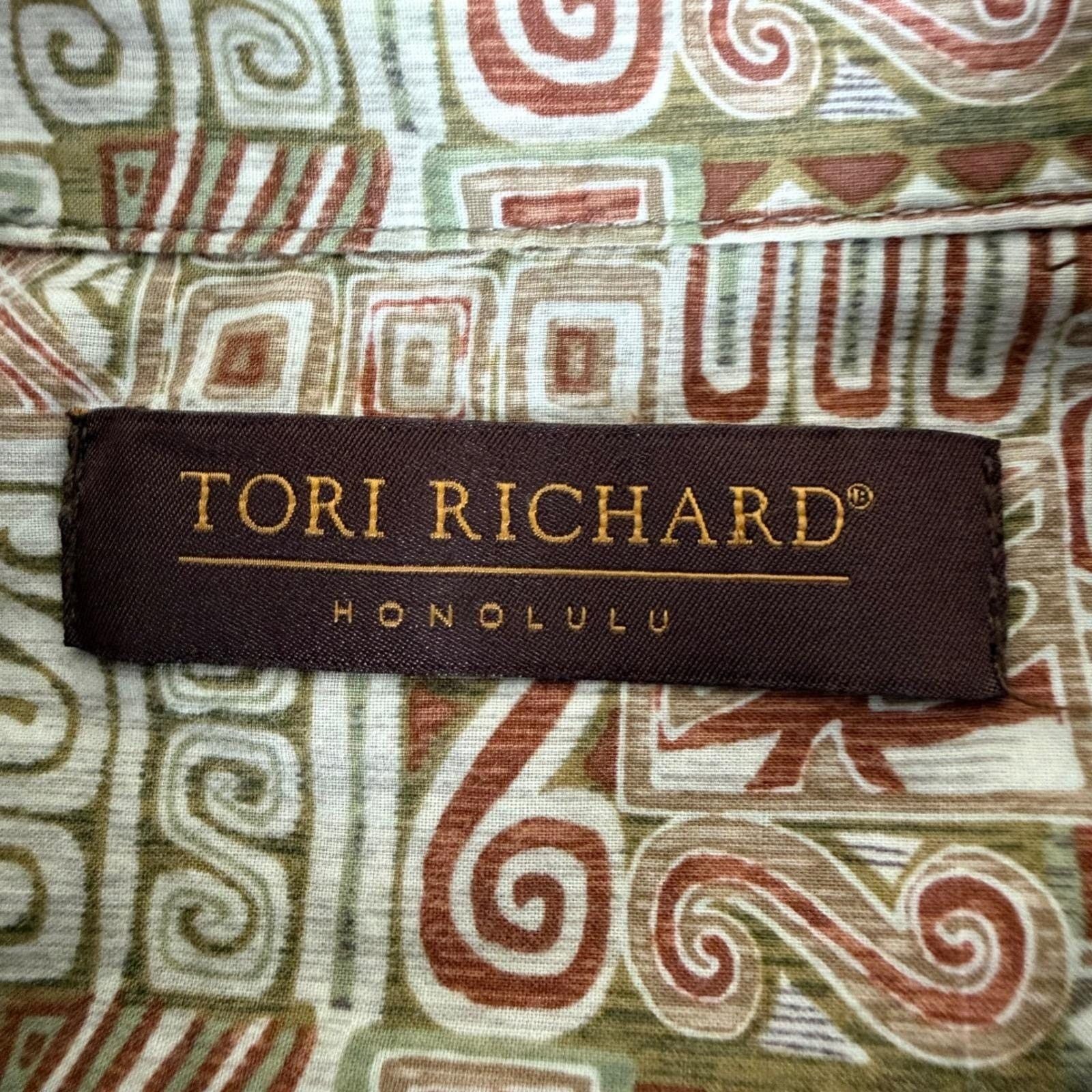 Tori Richard Tori Richard Shirt Men Large Abstract Geometric Patchwork Size US L / EU 52-54 / 3 - 2 Thumbnail