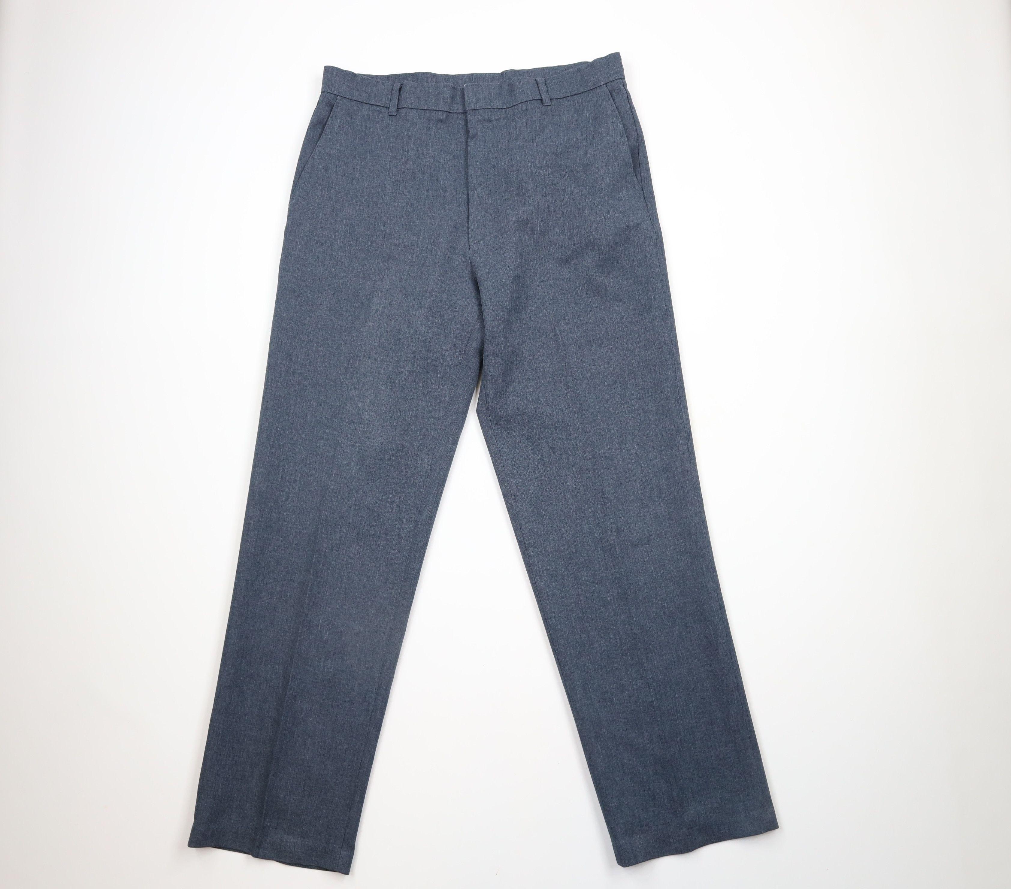 Levi's × Vintage Vintage 90s Levis Knit Wide Leg Flared Chino Pants Blue USA Size US 36 / EU 52 - 1 Thumbnail