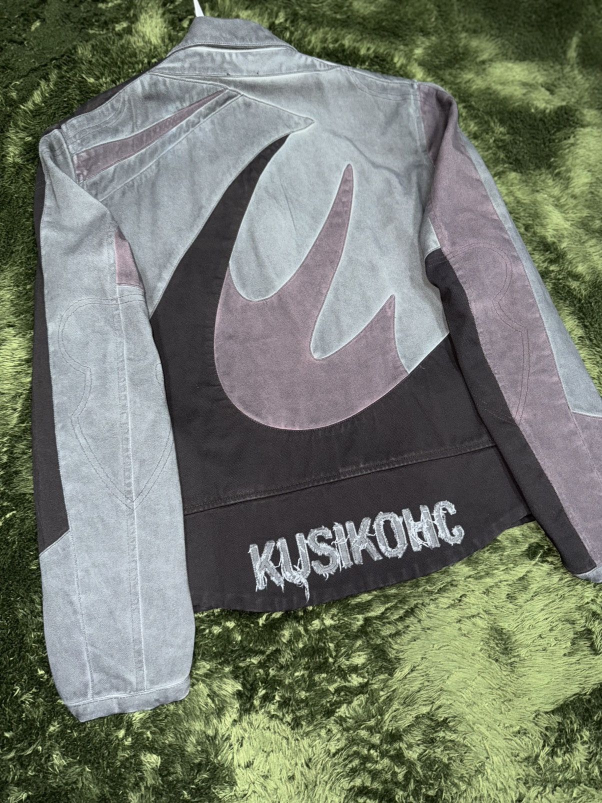 Kusikohc [48] KUSIKOHC multi color rider blazer jacket washed gray Size US L / EU 52-54 / 3 - 10 Thumbnail