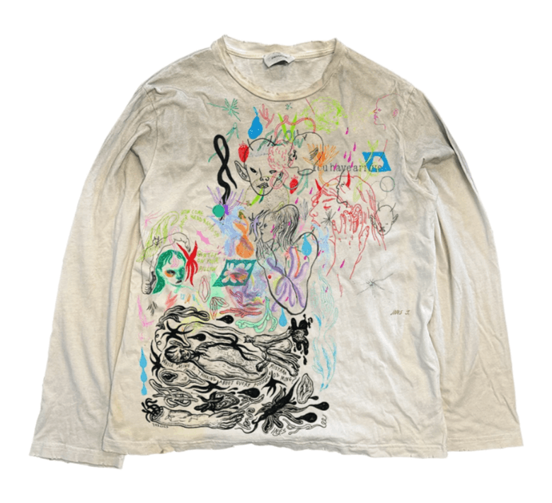 Japanese Brand Vintage Washed Long Sleeves Size US S / EU 44-46 / 1 - 1 Thumbnail