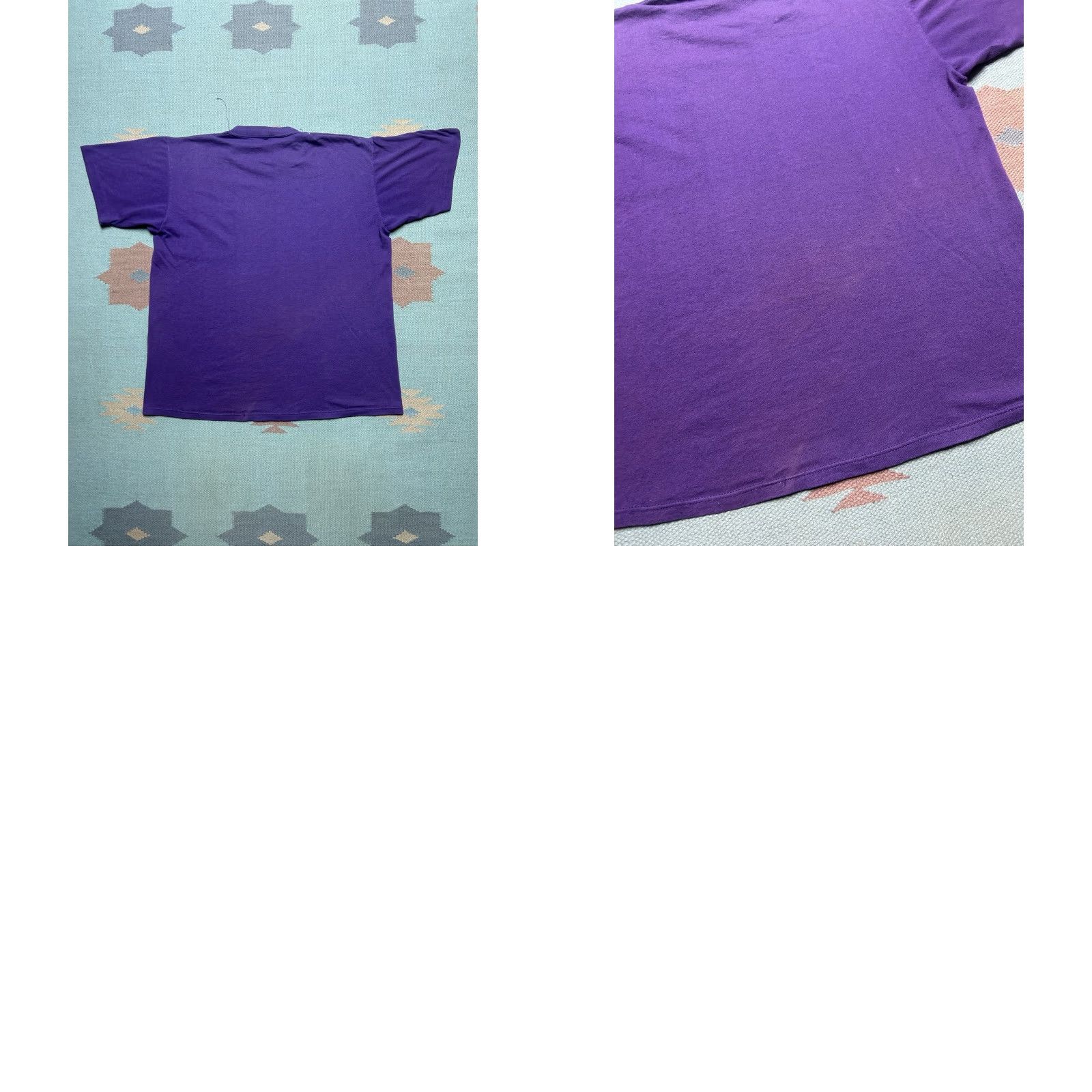 Jerzees VINTAGE 80s Jerzees T-Shirt Pocket Purple Plum Large Men Shirts Size US L / EU 52-54 / 3 - 8 Thumbnail