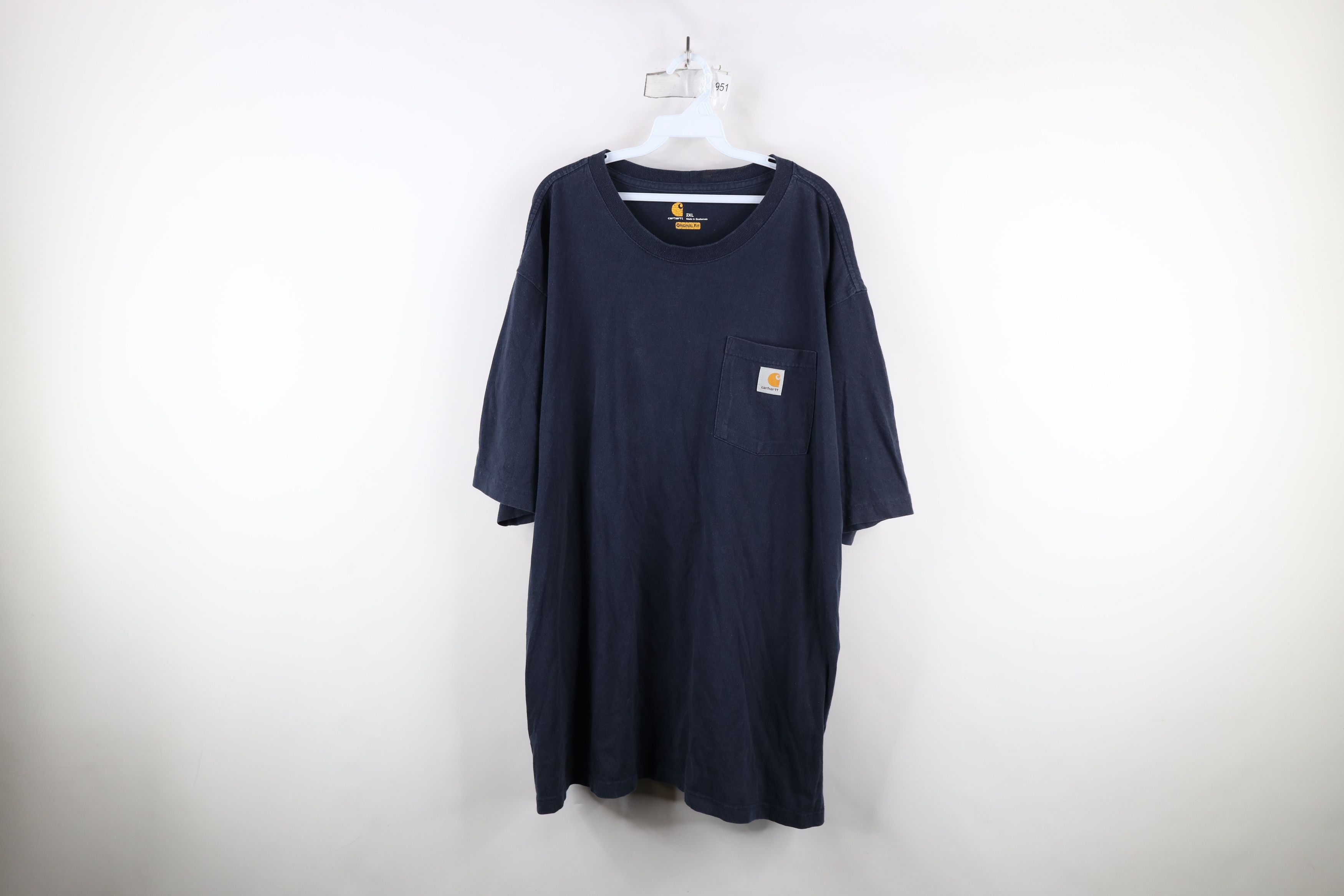 Carhartt × Vintage Vintage Y2K Carhartt Spell Out Short Sleeve T-Shirt Blue Size US XXL / EU 58 / 5 - 1 Thumbnail