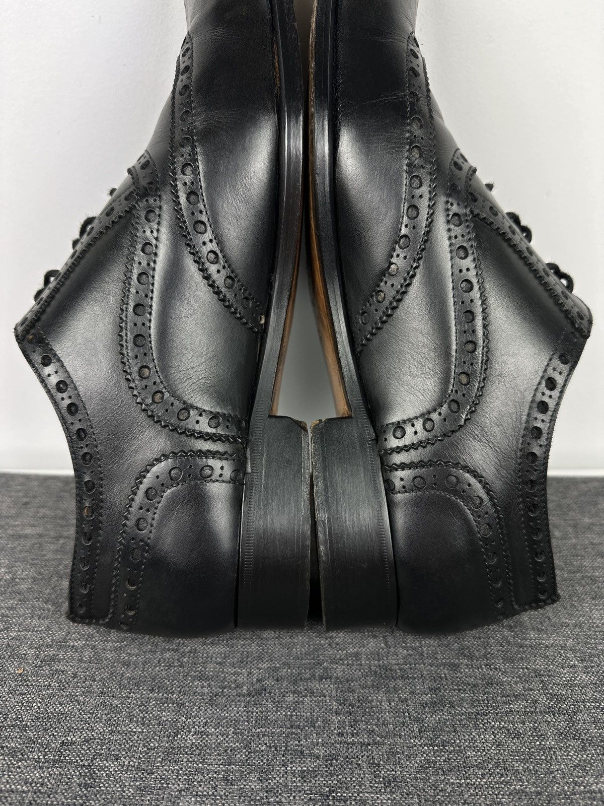 Other Vintage Calver Men’s Leather Wingtip Broque Oxford Shoes Size US 8.5 / EU 41-42 - 9 Thumbnail