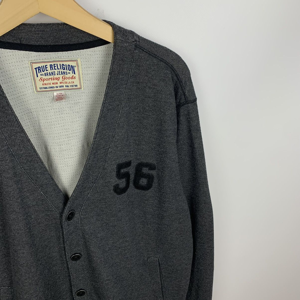 True Religion Vintage Y2K True Religion Football Club Cardigan Sweater XL Size US XL / EU 56 / 4 - 7 Thumbnail