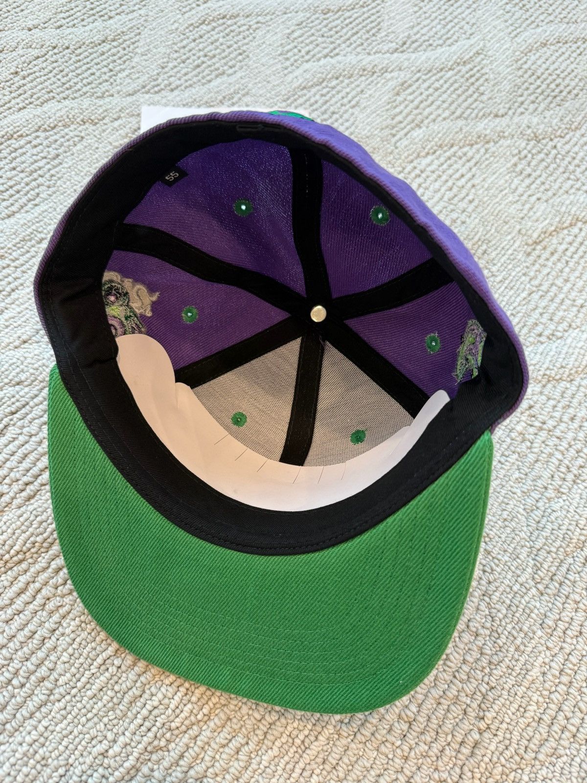 Other × Vintage NAF 420 Exclusive Skunk Fitted Hat Green/Purple Size ONE SIZE - 6 Thumbnail