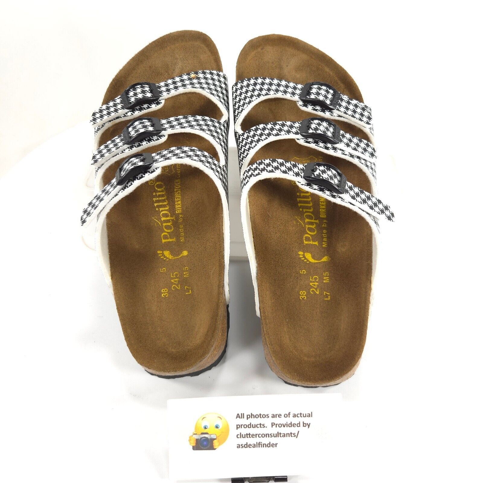 Birkenstock Papillio By Birkenstock Florida Pepita Sandal Size 7 Black Size US 7 / IT 37 - 6 Thumbnail