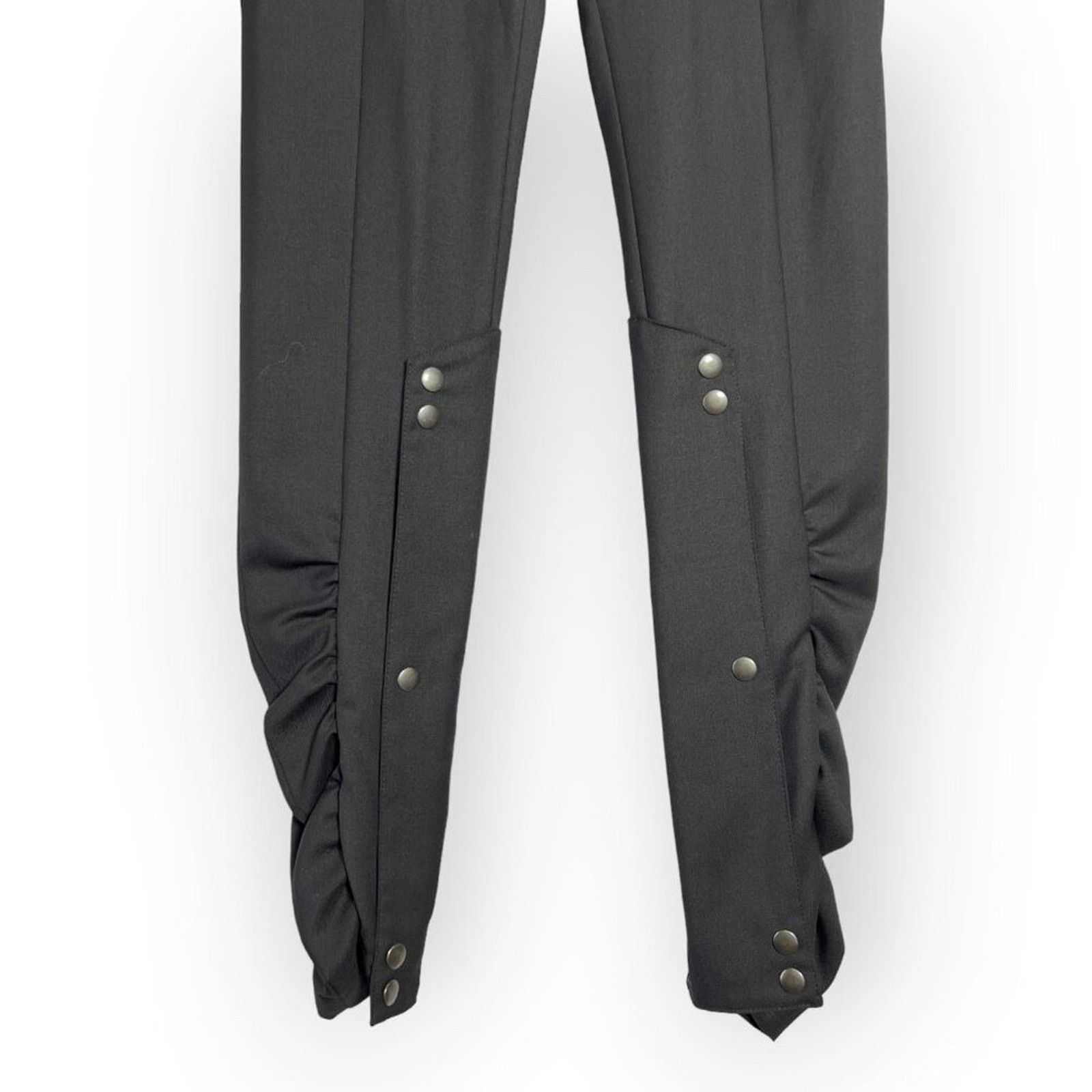 Bruno Pieters Bruno Pieters Black Ruffled Trouser High Rise EU 36 Size 25" / US 0 / IT 36 - 9 Thumbnail