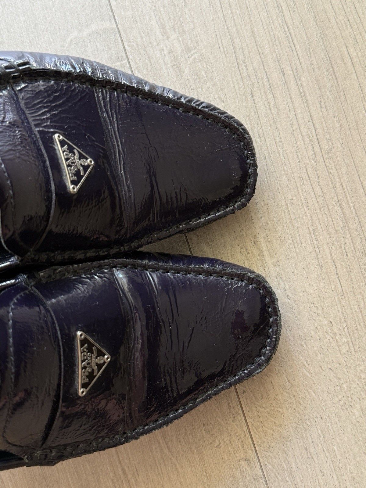 Prada Prada Vintage Purple Patent leather Flats Loafers Size US 10 / IT 40 - 7 Thumbnail