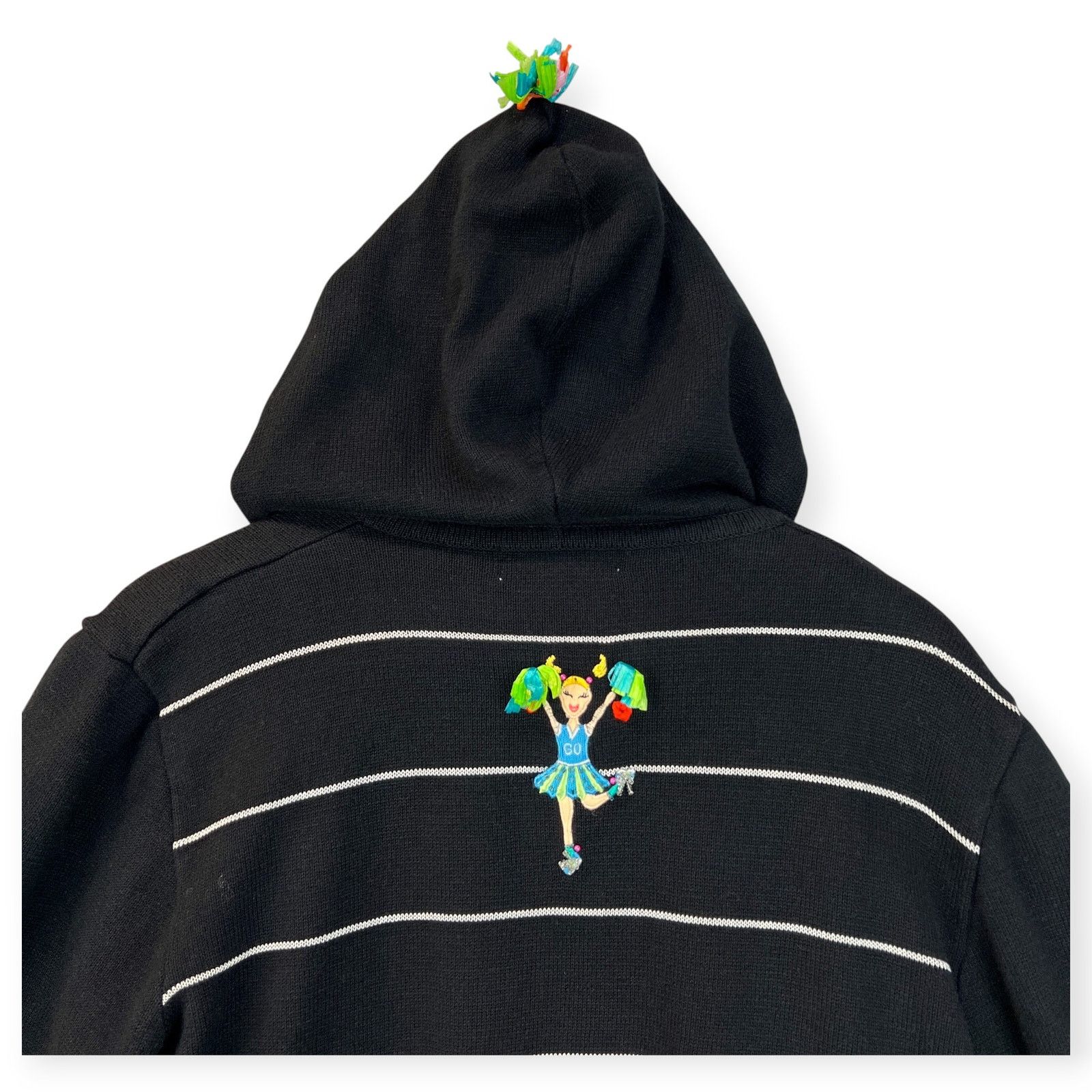 Other Jack B Quick Womens Hooded Cardigan 90s Cheerleading Sz PL Size M / US 6-8 / IT 42-44 - 4 Thumbnail