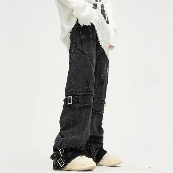 Jean Masumizu x Aika Black Gothic Pants Wide Leg Baggy Jeans Size US 32 / EU 48 - 3 Thumbnail