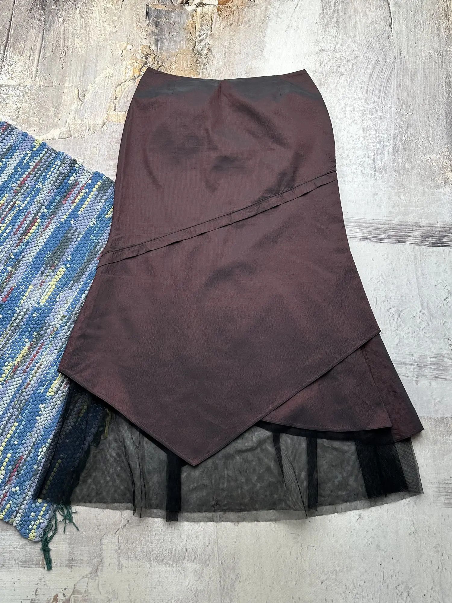 Vintage Vintage Flare Maxi Skirt A25D15(152) Size 27" / US 4 / IT 40 - 6 Thumbnail
