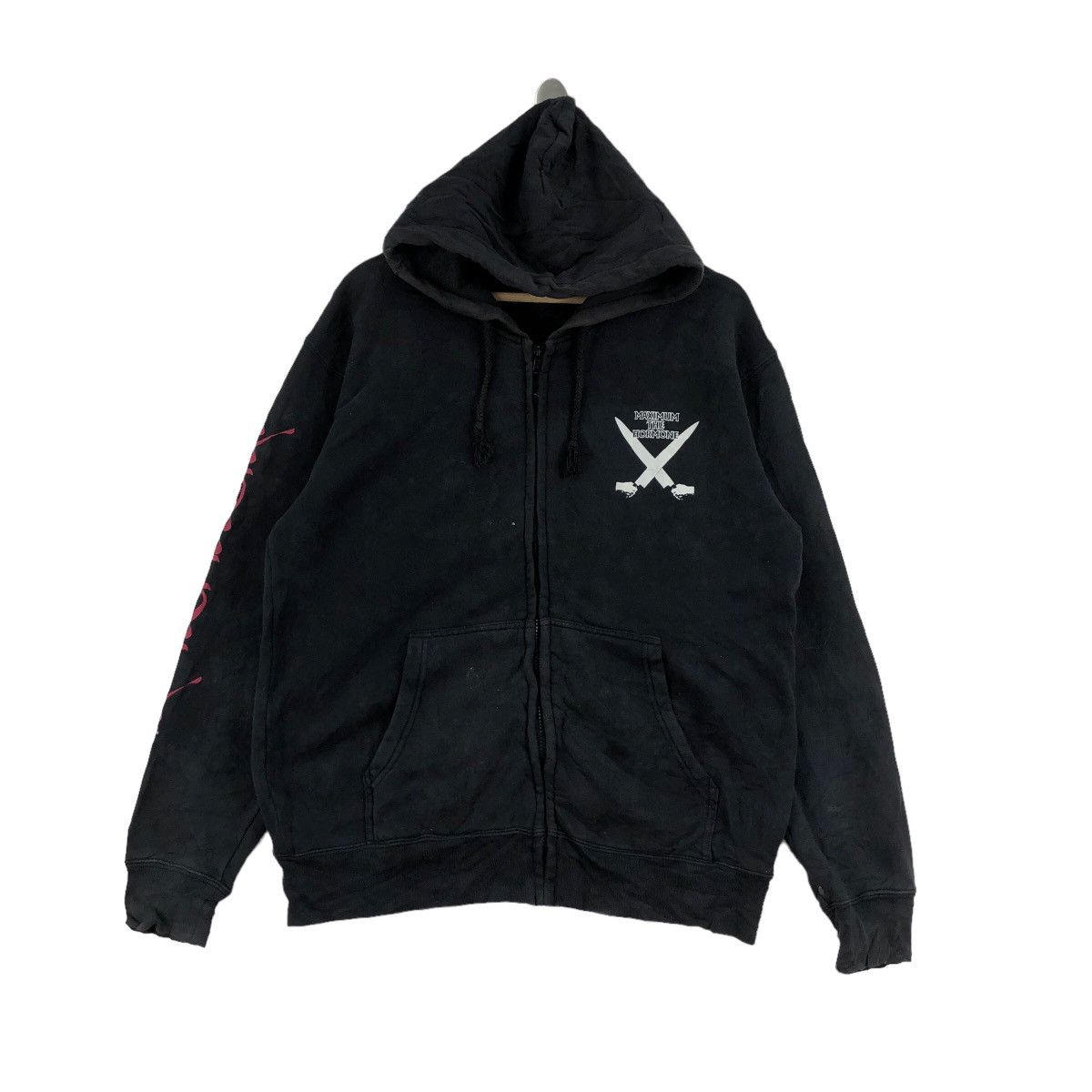 image of Band Tees x Rock Tees Maximum The Hermone Band Hoodie Heavy Metal Hardcore Punk in Black (Size Larg