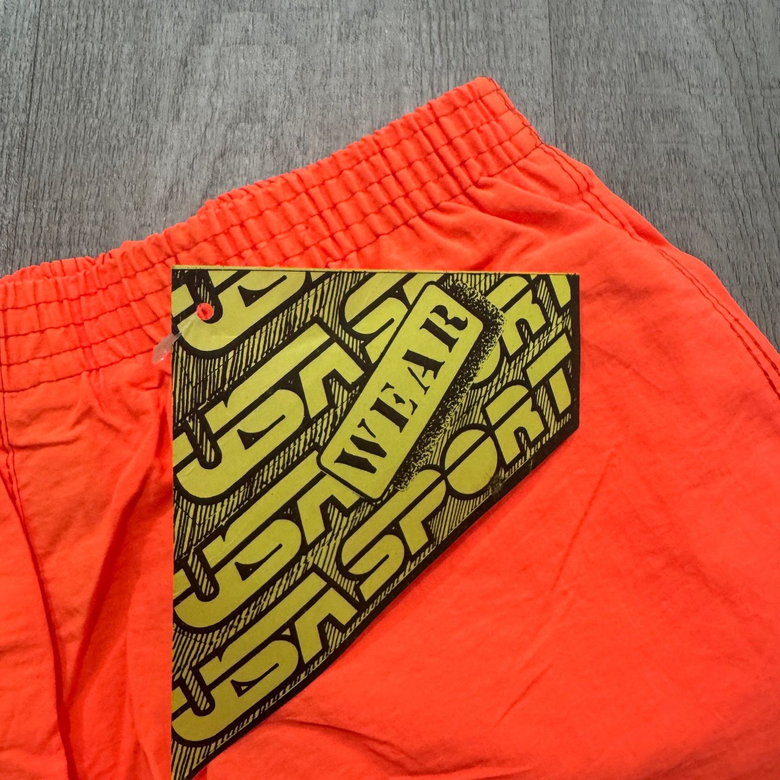 Vintage NEW Vintage USA Sport Surf Shorts Men Small Orange 80s Size US 26 / EU 42 - 3 Thumbnail