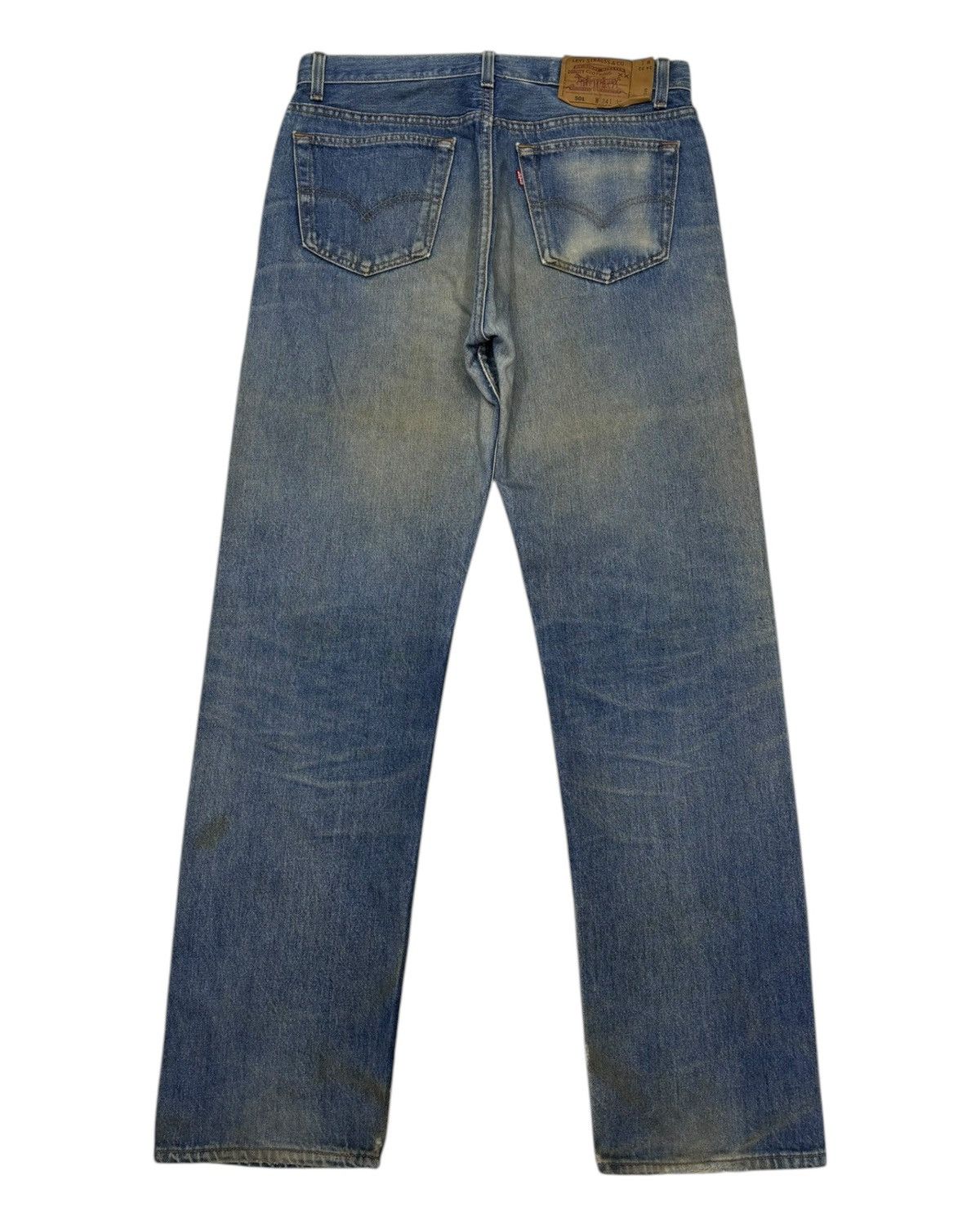 JNCO × Levi's 🔥VTG LEVIS 501 MADE IN USA FADED DISTRESSED DENIM JEANS Size US 34 / EU 50 - 2 Thumbnail