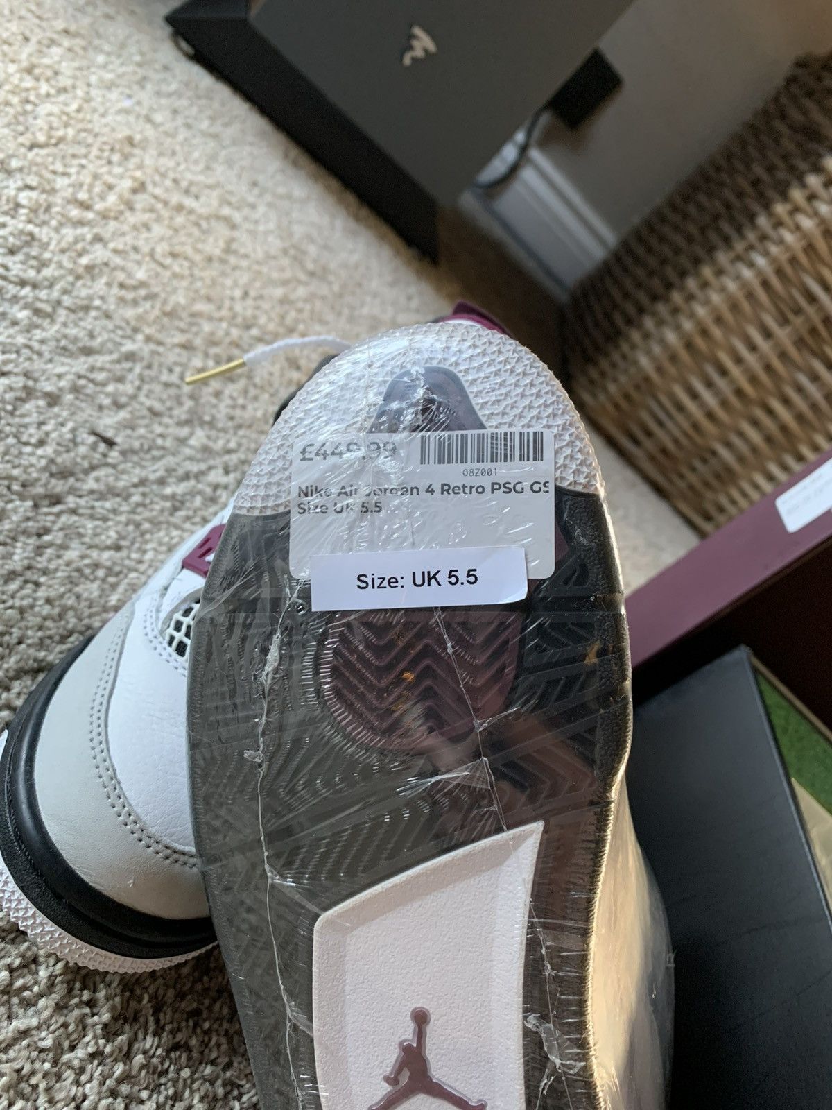 Jordan Brand Jordan 4 PSG UK5.5 US6 Size US 6 / EU 39 - 12 Thumbnail