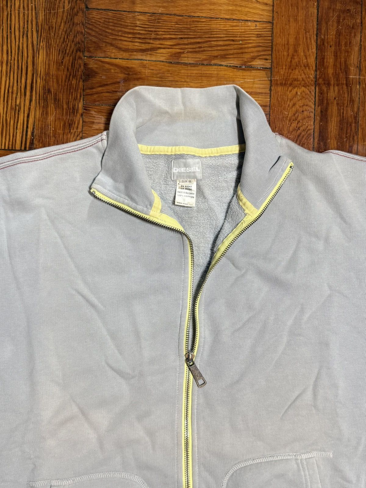 Diesel Vintage 90s Diesel Zip-Up Sweatshirt Size US L / EU 52-54 / 3 - 5 Thumbnail
