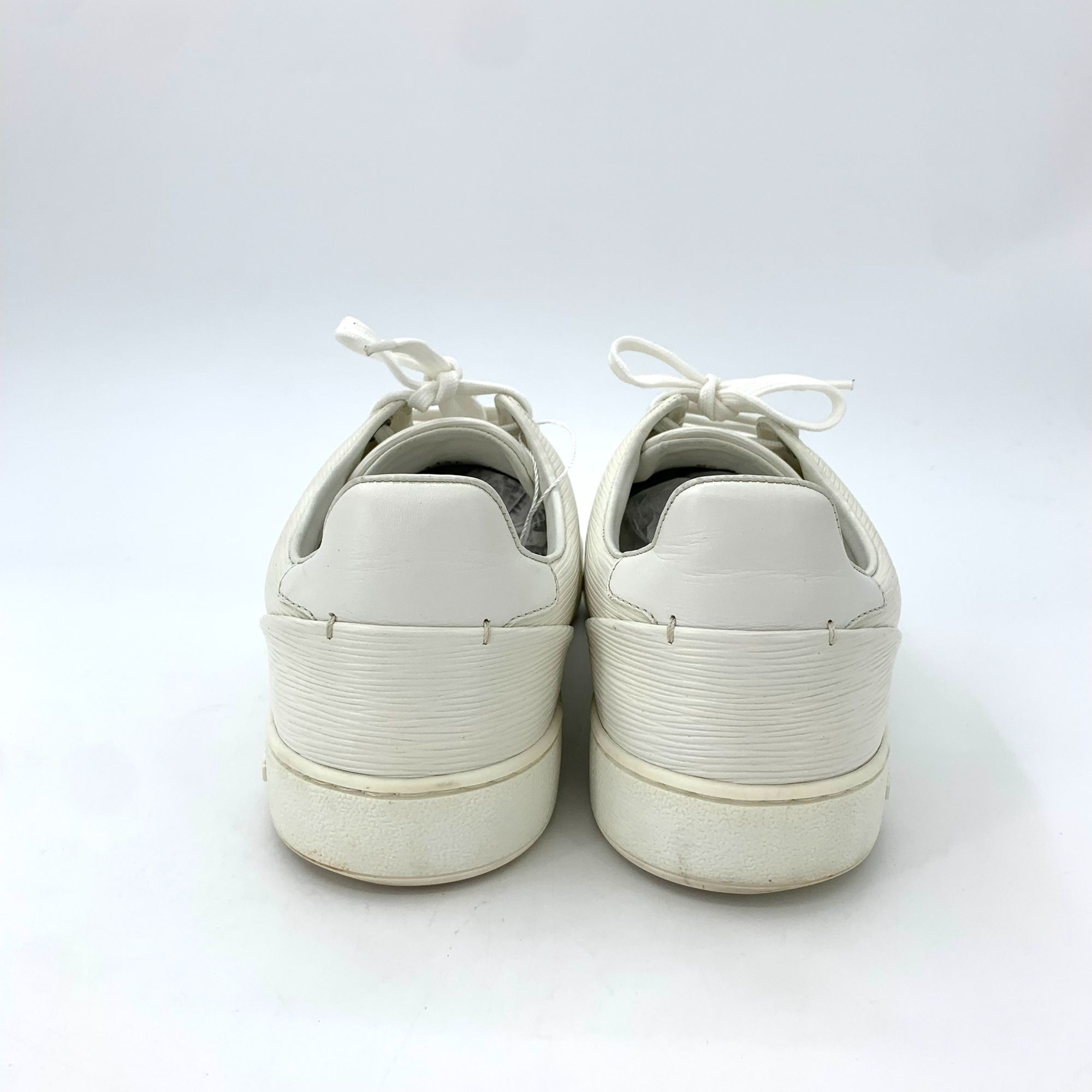 Louis Vuitton Louis Vuitton White Ripple Texture Leather Low-Top Casual Sn Size US 6 / EU 39 - 5 Thumbnail