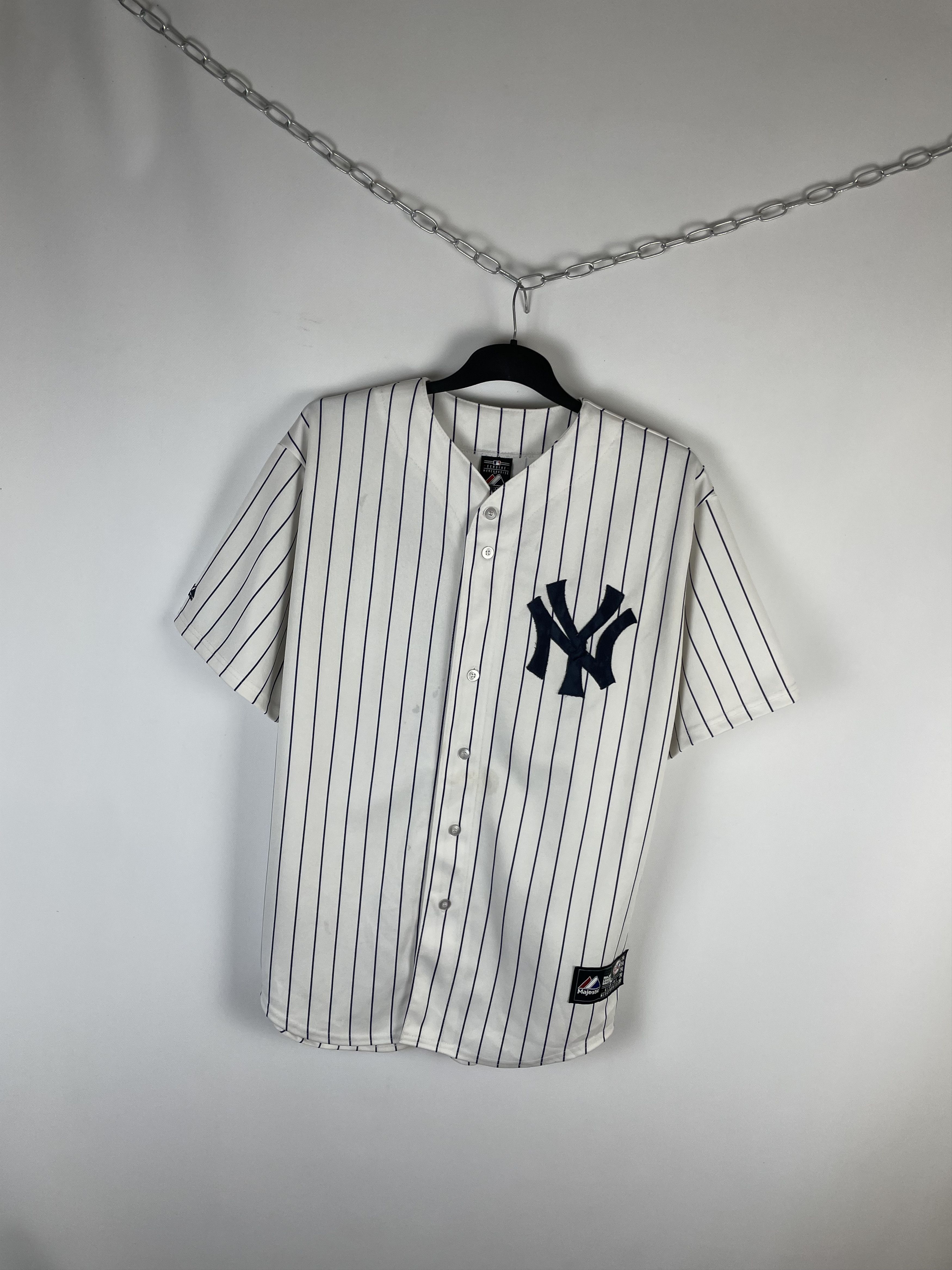 Majestic Vintage MLB New York Yankees Derek Jeter #2 Majestic Jersey Size US XL / EU 56 / 4 - 2 Thumbnail