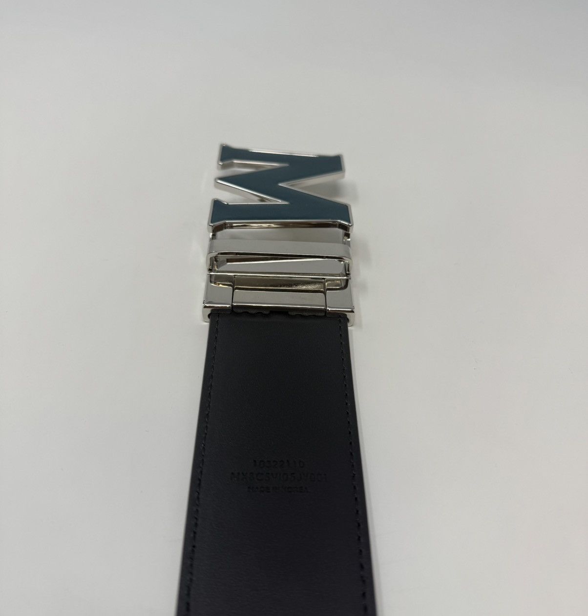 MCM MCM Claus Reversible Leather Belt Teal/Black Size ONE SIZE - 6 Thumbnail