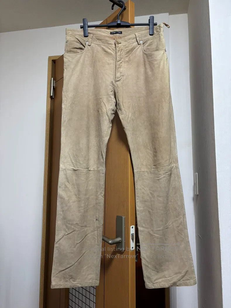 Helmut Lang Helmut Lang Black Label Aged Lamb Leather Pants Size US 32 / EU 48 - 1 Thumbnail