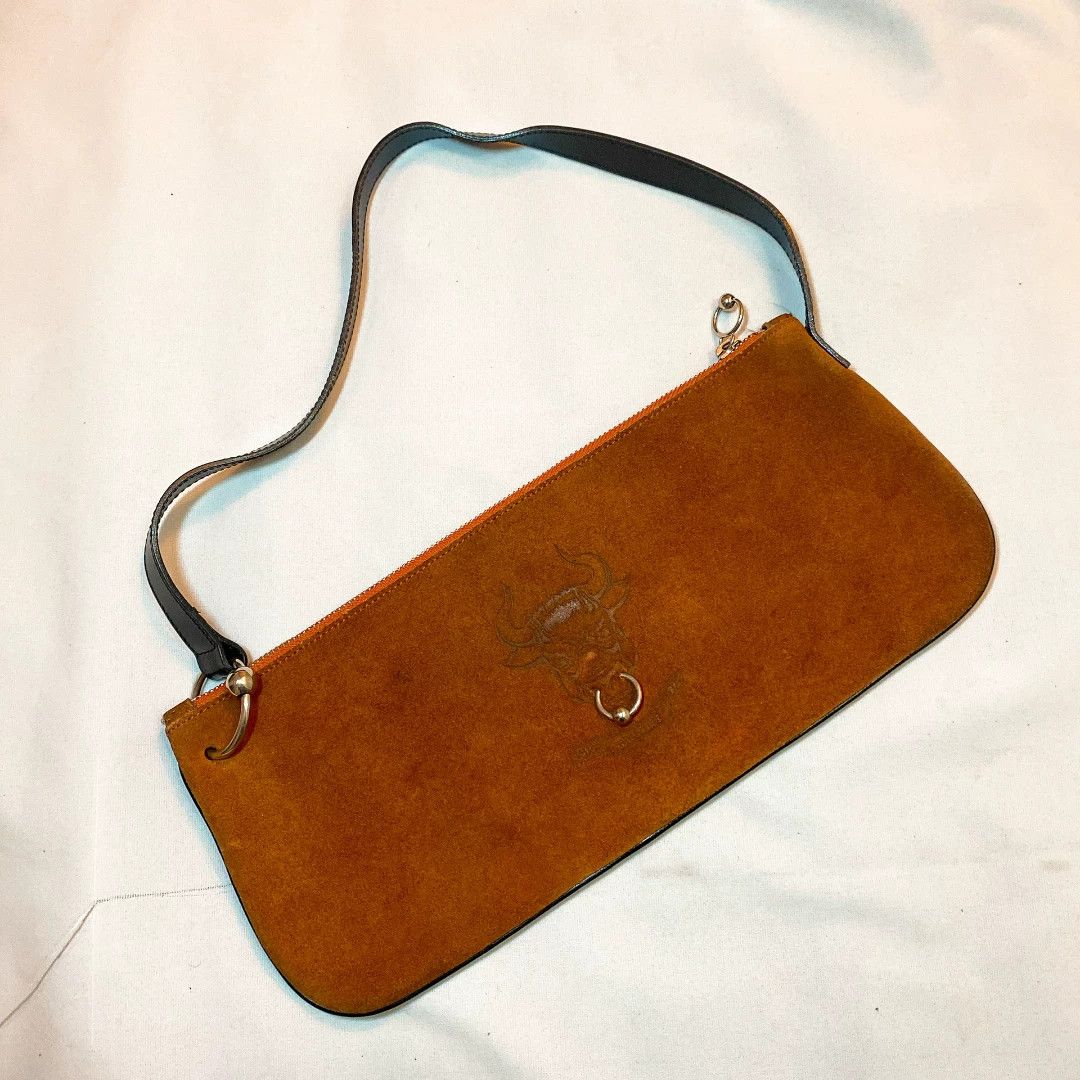 Jean Paul Gaultier Brown Leather Underarm Bag