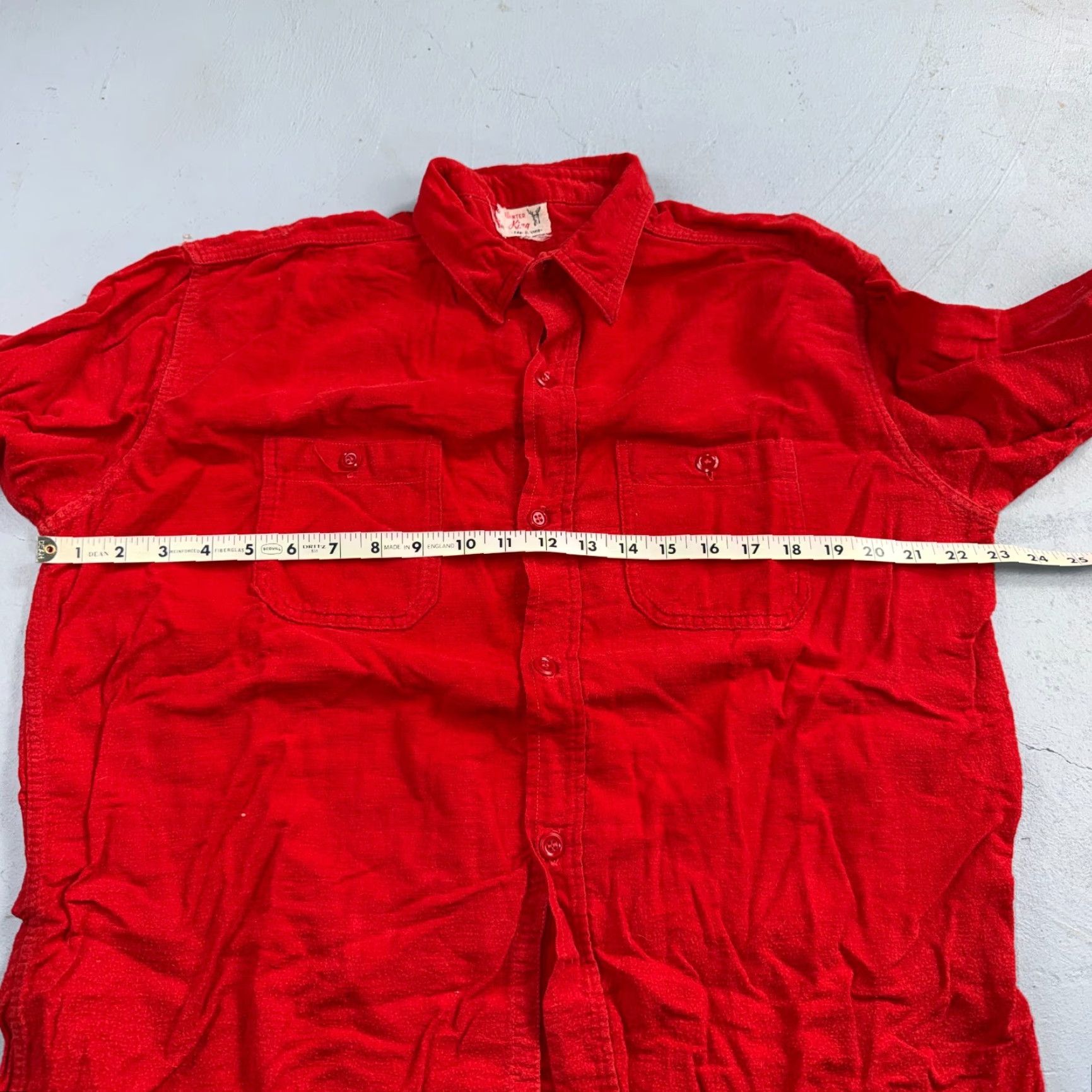 Vintage VINTAGE Winter King Cotton Flannel Shirt 40s 50s Sanforized Red Rockabilly Large Mens Button-Up Long Sleeve Plaid 60s 50s 40s Winter Fall Size US L / EU 52-54 / 3 - 3 Thumbnail
