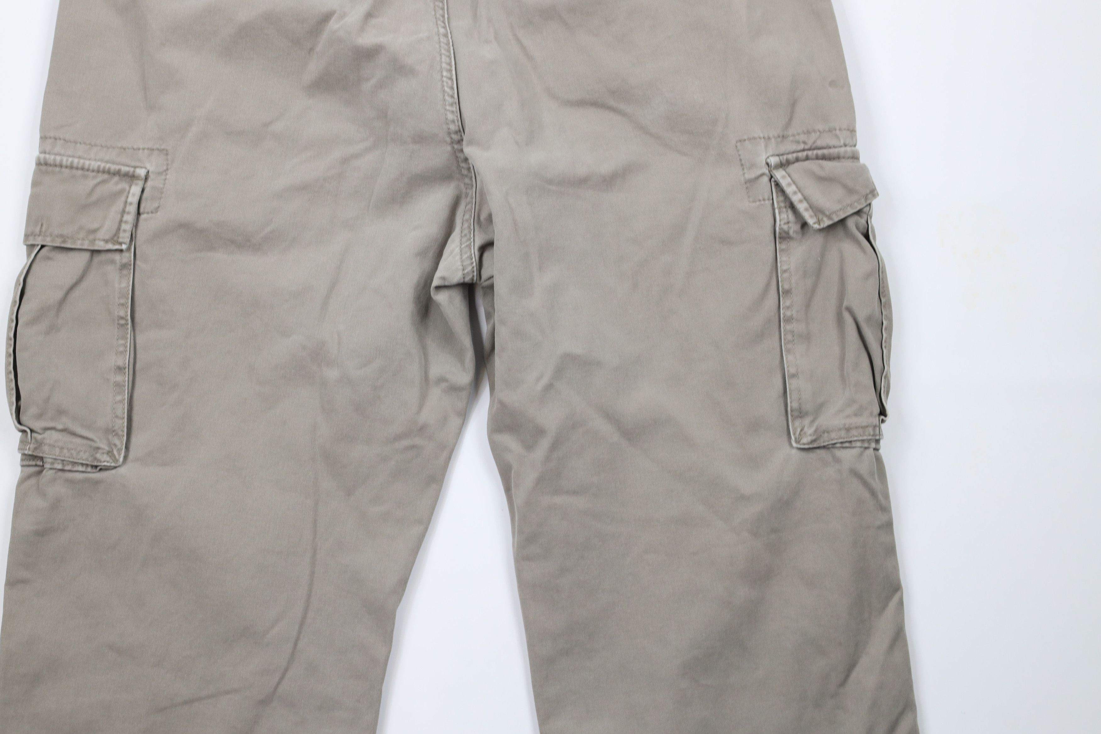 Nautica × Vintage Vintage 90s Nautica Baggy Fit Wide Leg Cargo Pants Beige Size US 40 / EU 56 - 13 Thumbnail