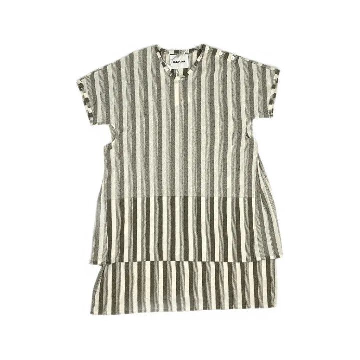 Jil Sander JIL SANDER Striped Loose Fit T-Shirt for Women 0079 Size S / US 4 / IT 40 - 1 Thumbnail
