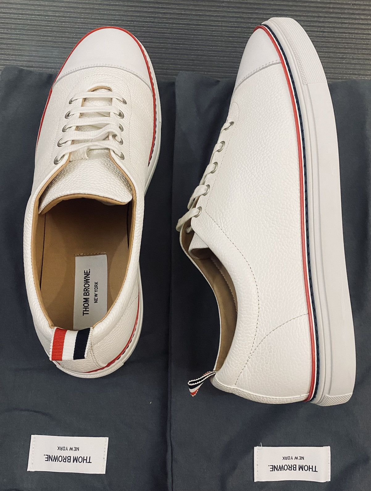 Thom Browne FIELD SHOE W/ RAW FRAYED EDGE AND CABLE Sneakers