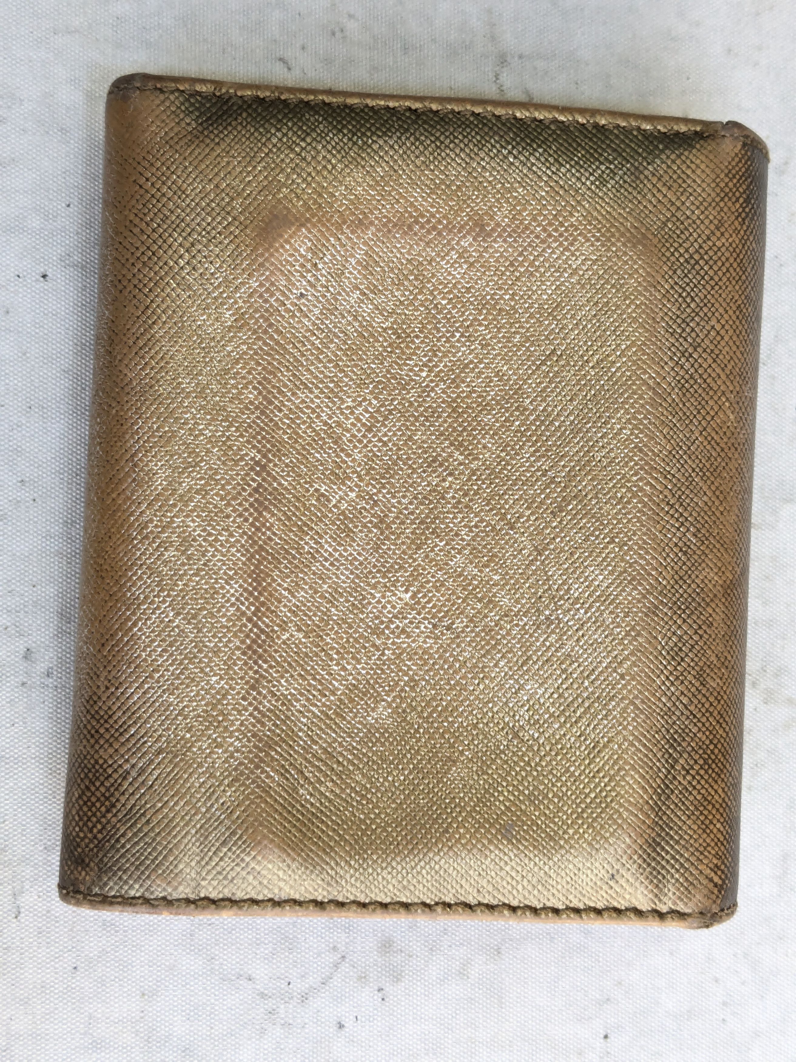 Prada Prada Wallet Gold Leather Trifold Cardholder Y2K Size ONE SIZE - 10 Thumbnail