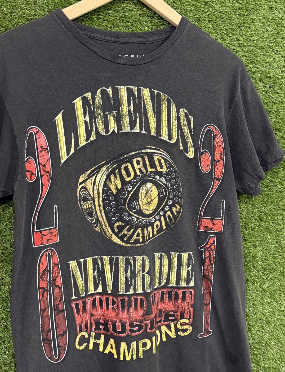 Pacsun Pacsun Legends Never Die Grey Ring Logo Tee Small Champion Size US S / EU 44-46 / 1 - 2 Thumbnail