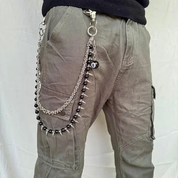 VIBE Punk Waist Pants Chain Wallet Chain Keychain Size ONE SIZE - 2 Thumbnail