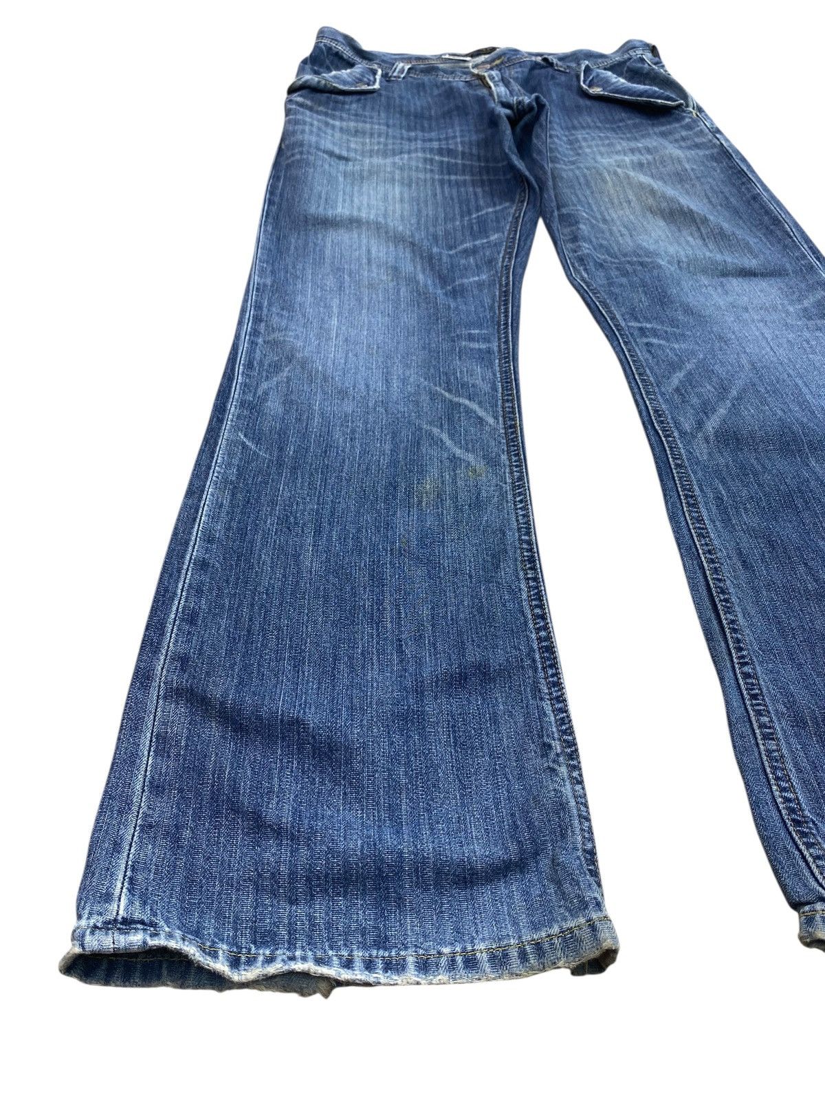 Wrangler Wrangler Brand Whiskers Blue Wash Style Bootcut Jeans Size US 32 / EU 48 - 7 Thumbnail