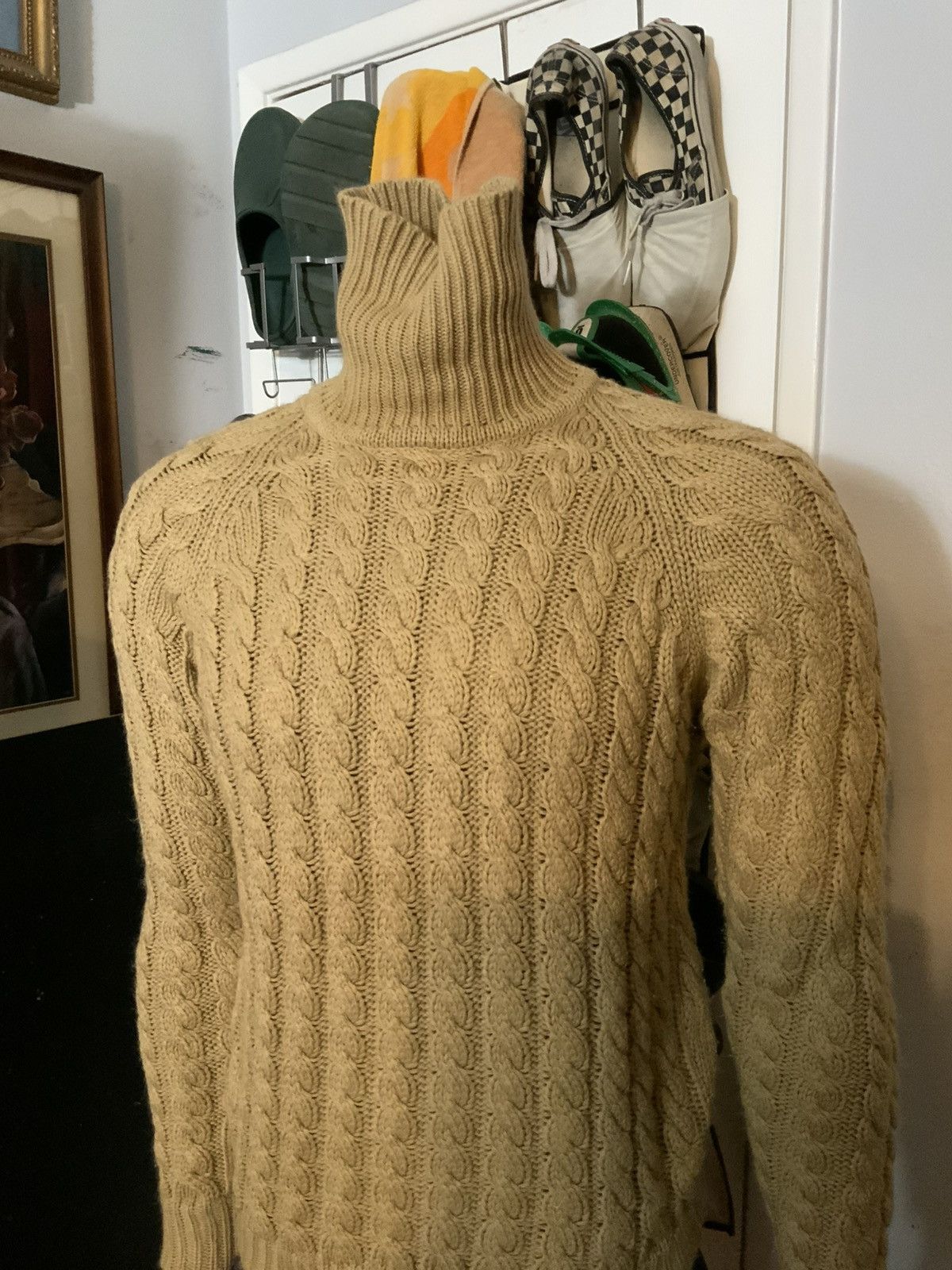 Vintage Vintage 70s 80s Herman Phillips Cableknit Turtleneck Sweater Size US M / EU 48-50 / 2 - 9 Thumbnail