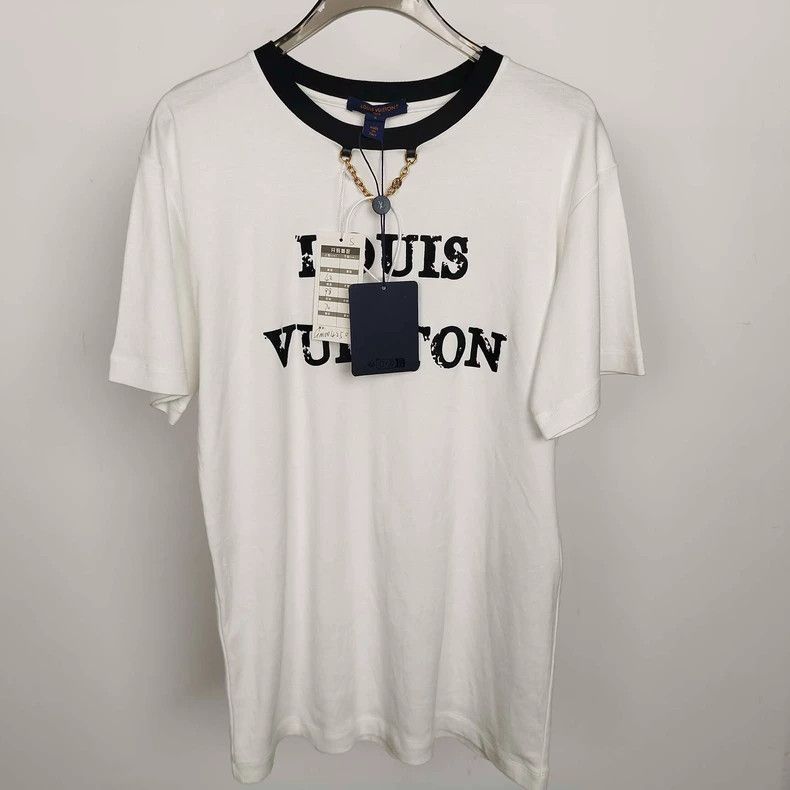 Louis Vuitton Louis Vuitton Chest logo chain short sleeve Size US S / EU 44-46 / 1 - 1 Thumbnail