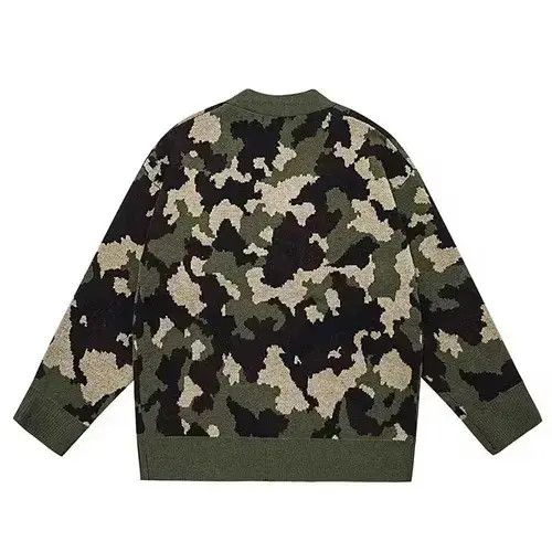 Aran Isles Knitwear Camo Knit Cardigan Sweater Size US M / EU 48-50 / 2 - 1 Thumbnail