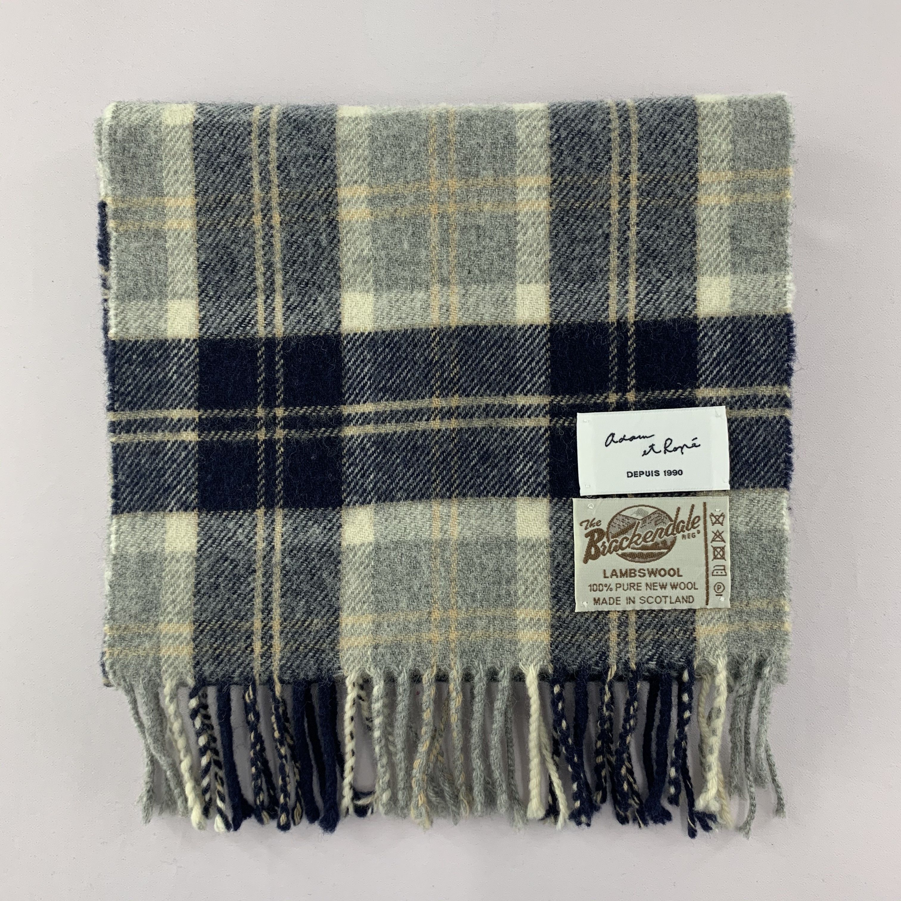 ADAM ET ROPE Adam et Rope Scarf Wool Muffler Neck Wrap BL4052 Size ONE SIZE - 4 Thumbnail