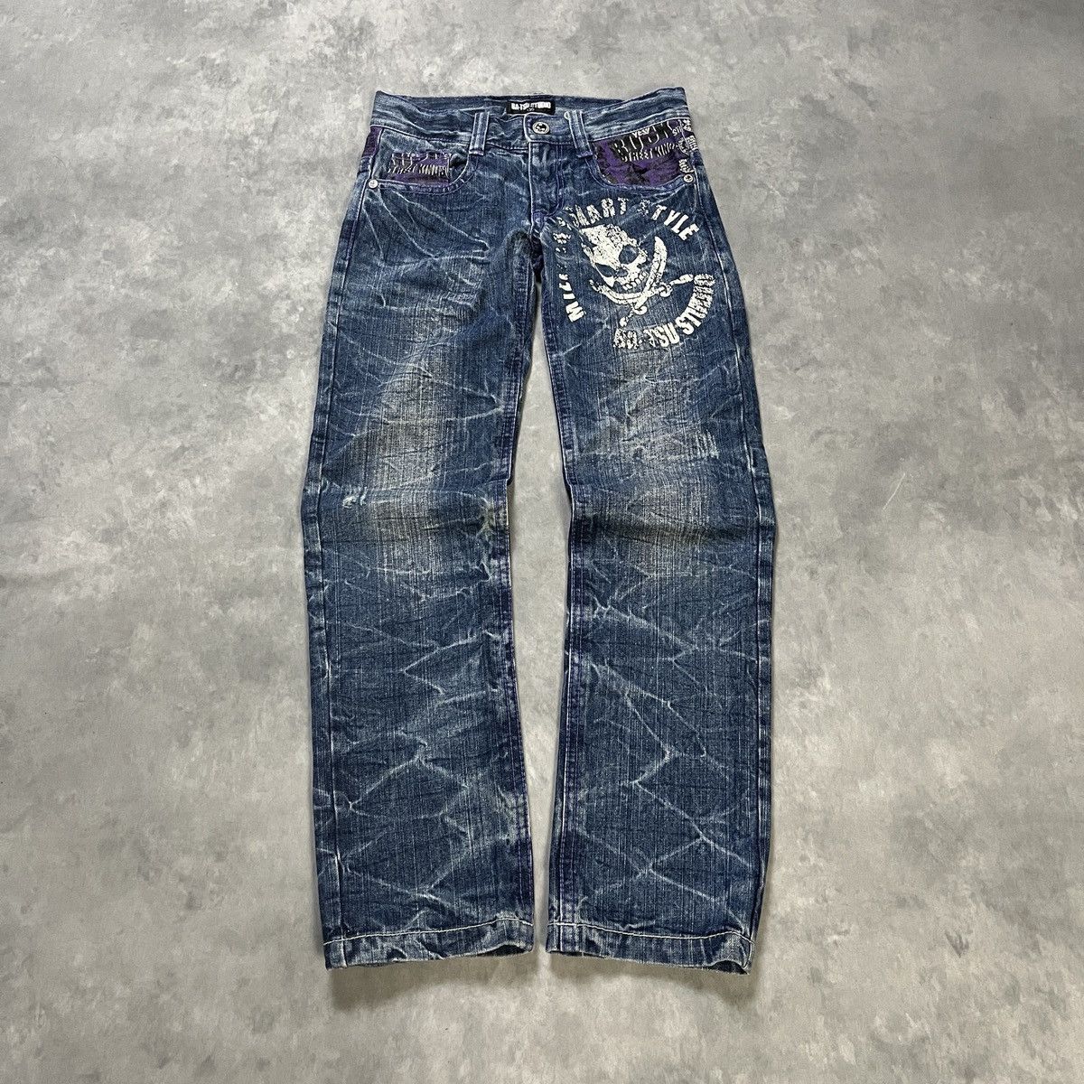 Japanese Brand 2000s Ba-tsu Studio Military Smart Style Jeans Size US 26 / EU 42 - 2 Thumbnail
