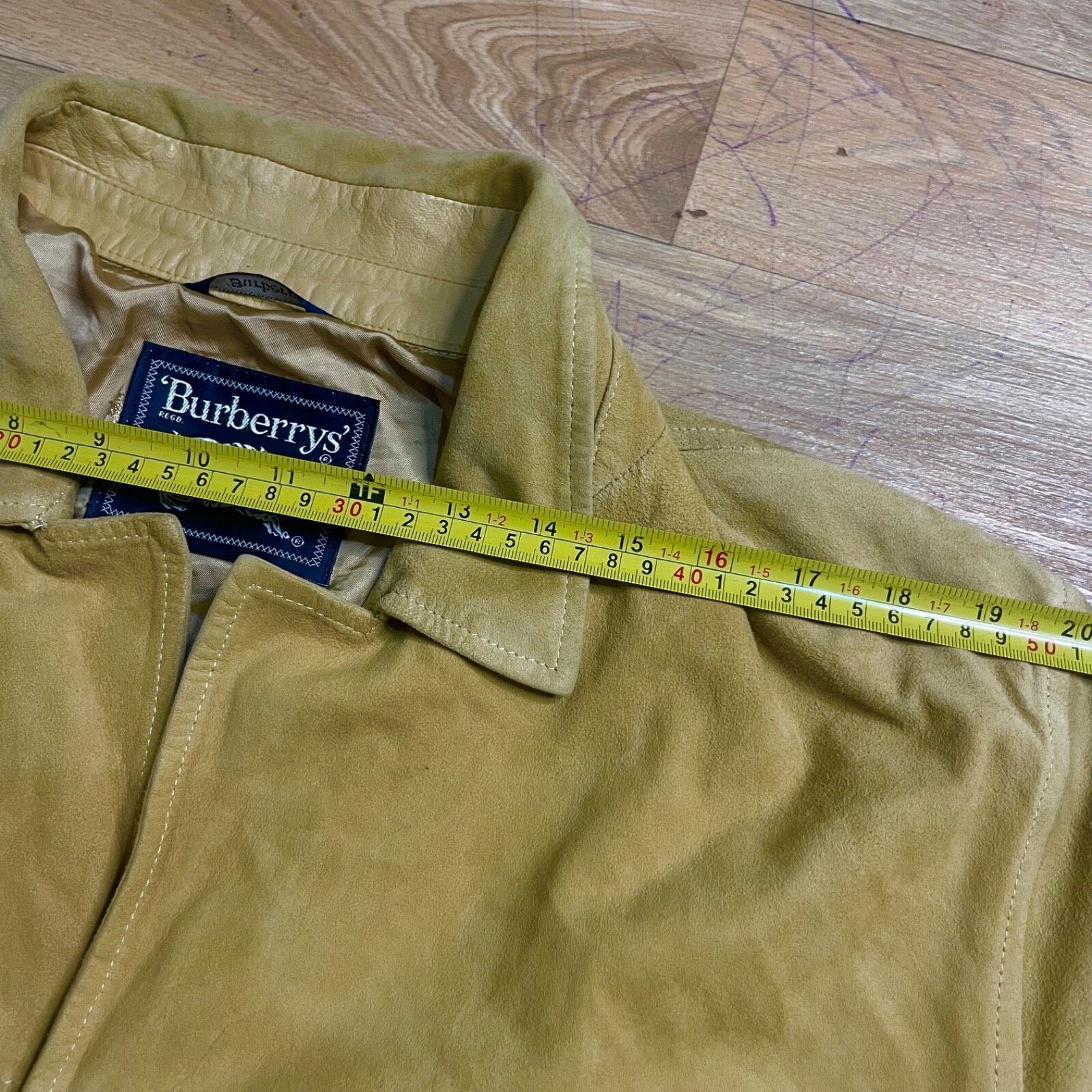 Burberry Vintage BURBERRY's Jacket coat SUEDE LEATHER BEIGE size L XL Size US XL / EU 56 / 4 - 19 Thumbnail