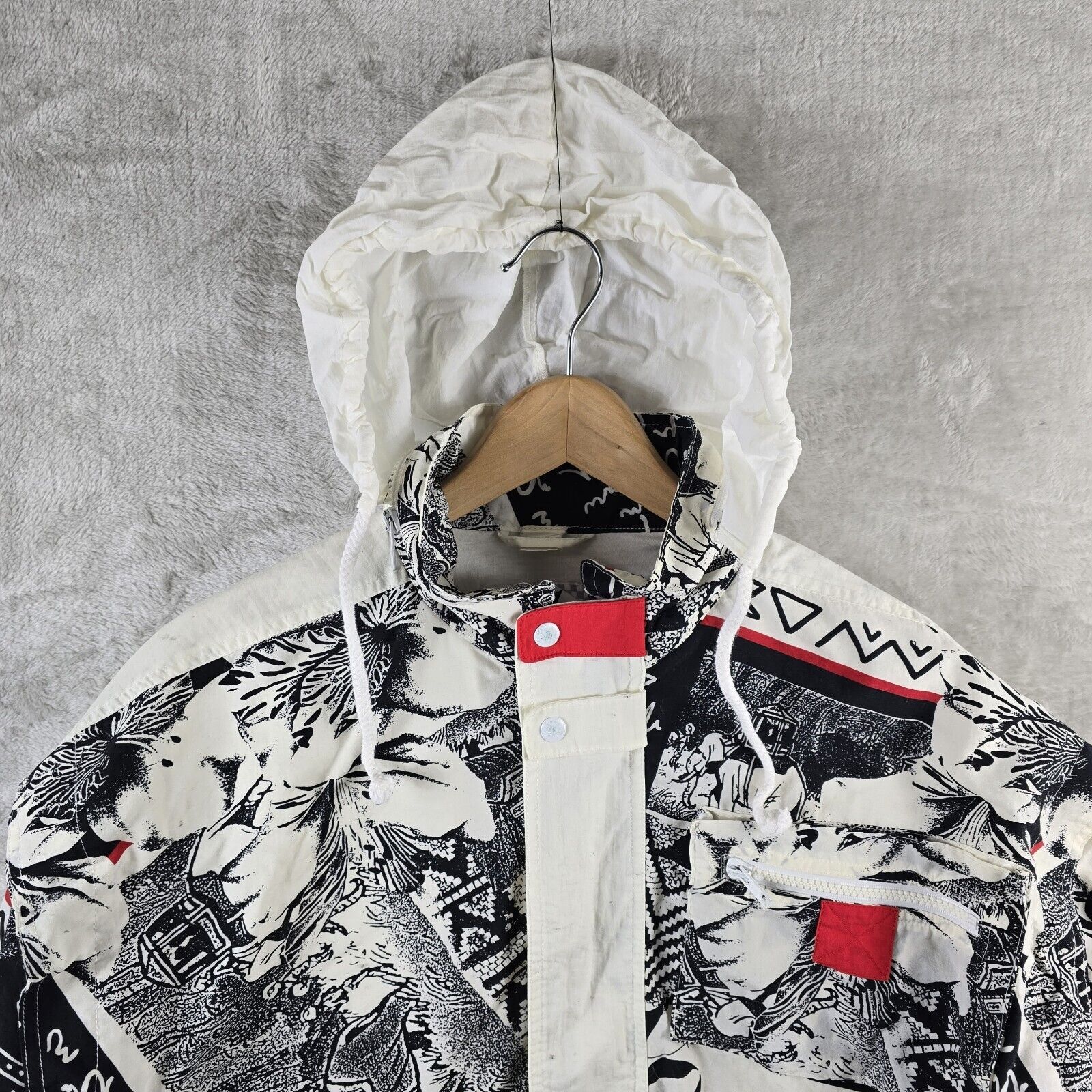Vintage Vintage 80s Move Sport Small Jacket Graffiti Print AOP Size S / US 4 / IT 40 - 14 Thumbnail
