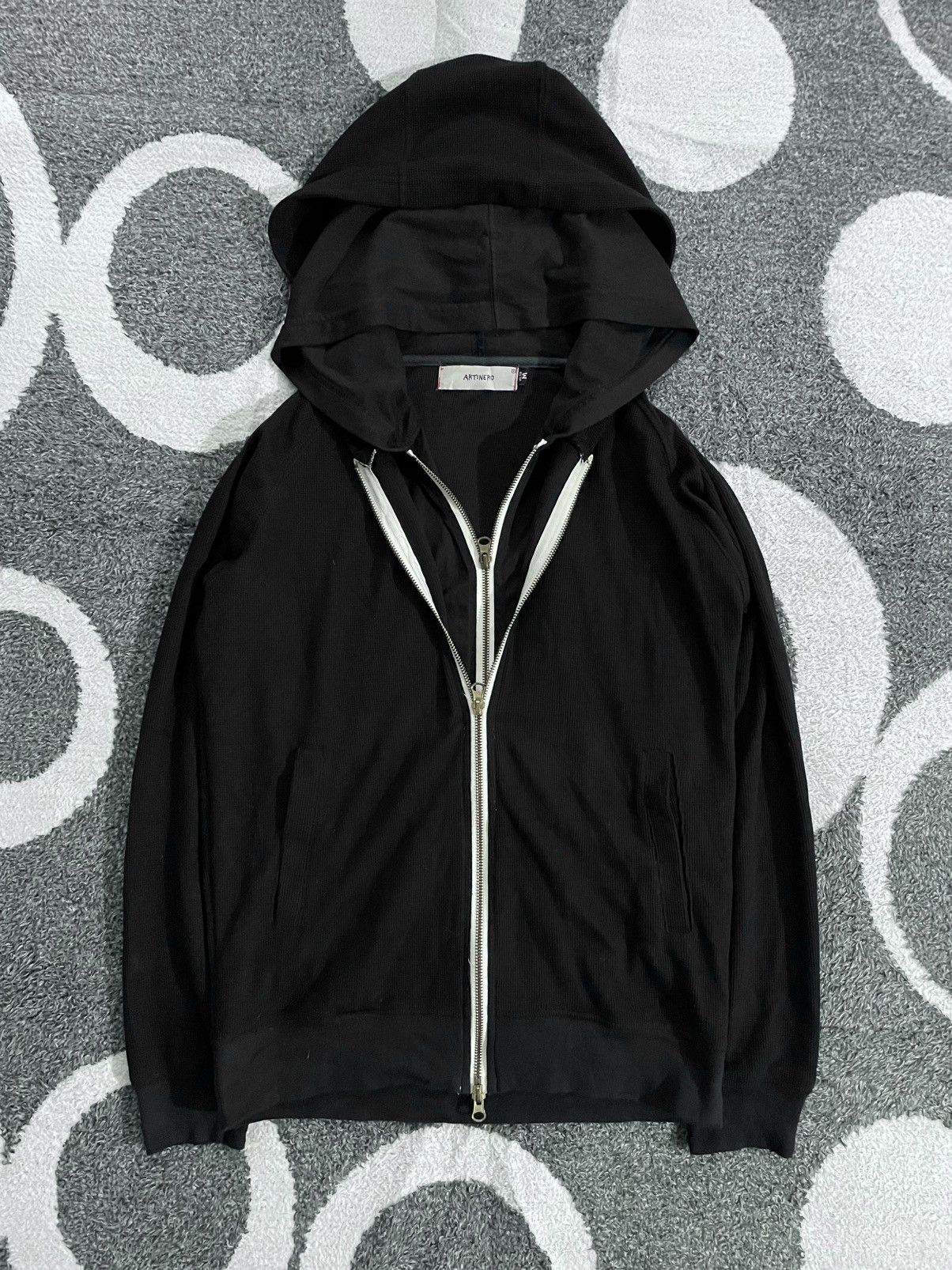 Japanese Brand JAPANESE DOUBLE LAYER ARTINERO ZIP HOODIE Size US M / EU 48-50 / 2 - 2 Thumbnail